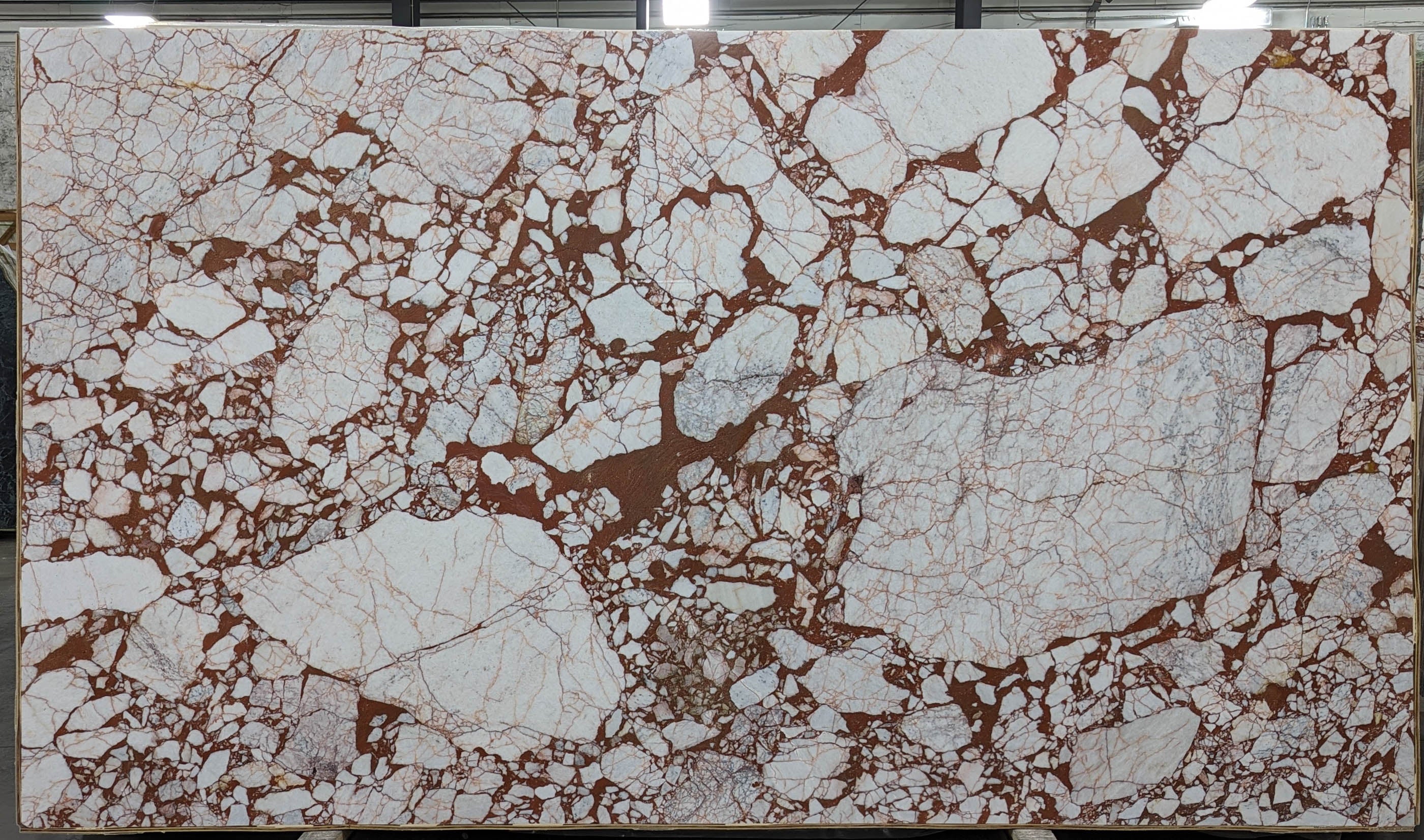  Calacatta Burgundy Marble Slab 3/4  Polished Stone - TM2210#11 -  VS 71X124 