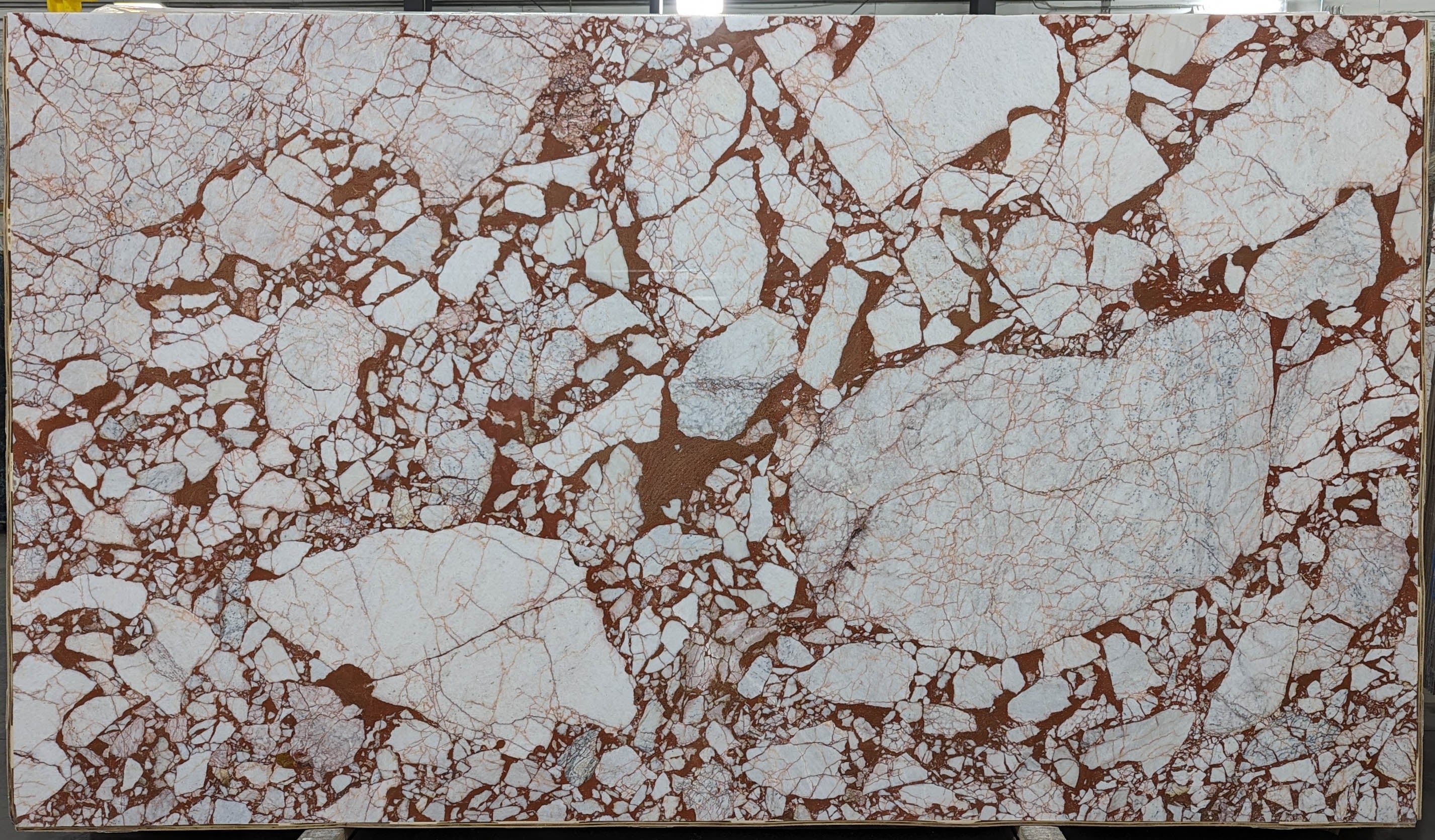  Calacatta Burgundy Marble Slab 3/4  Polished Stone - TM2210#13 -  VS 71X124 