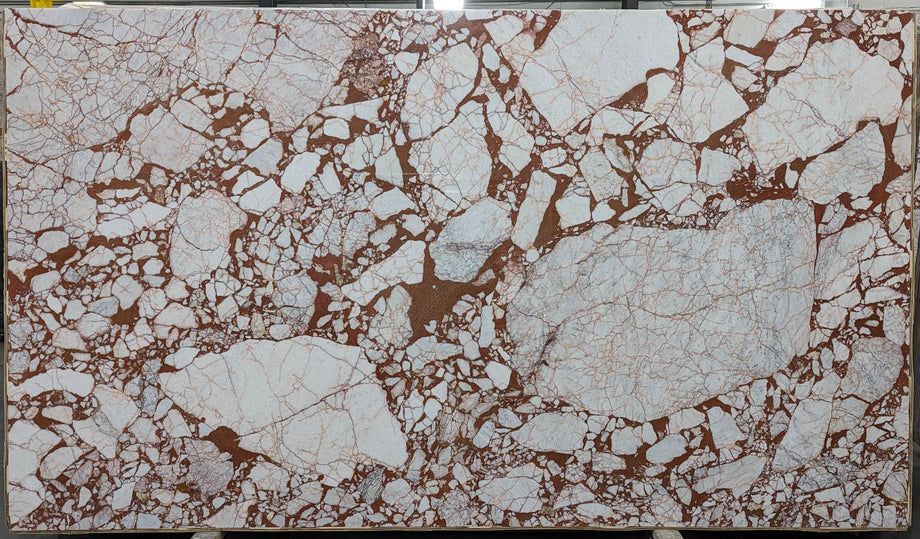  Calacatta Burgundy Marble Slab 3/4  Polished Stone - TM2210#13 -  VS 71X124 