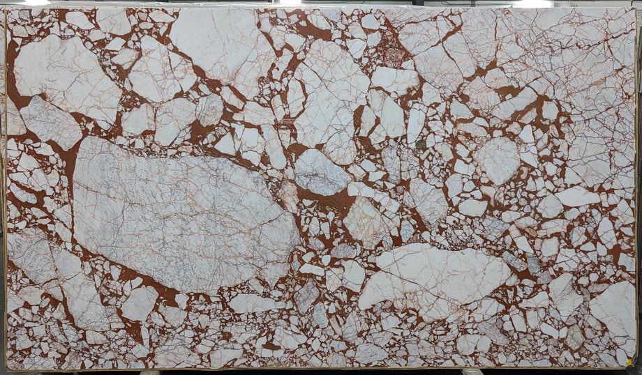  Calacatta Burgundy Marble Slab 3/4  Polished Stone - TM2210#16 -  VS 71X124 