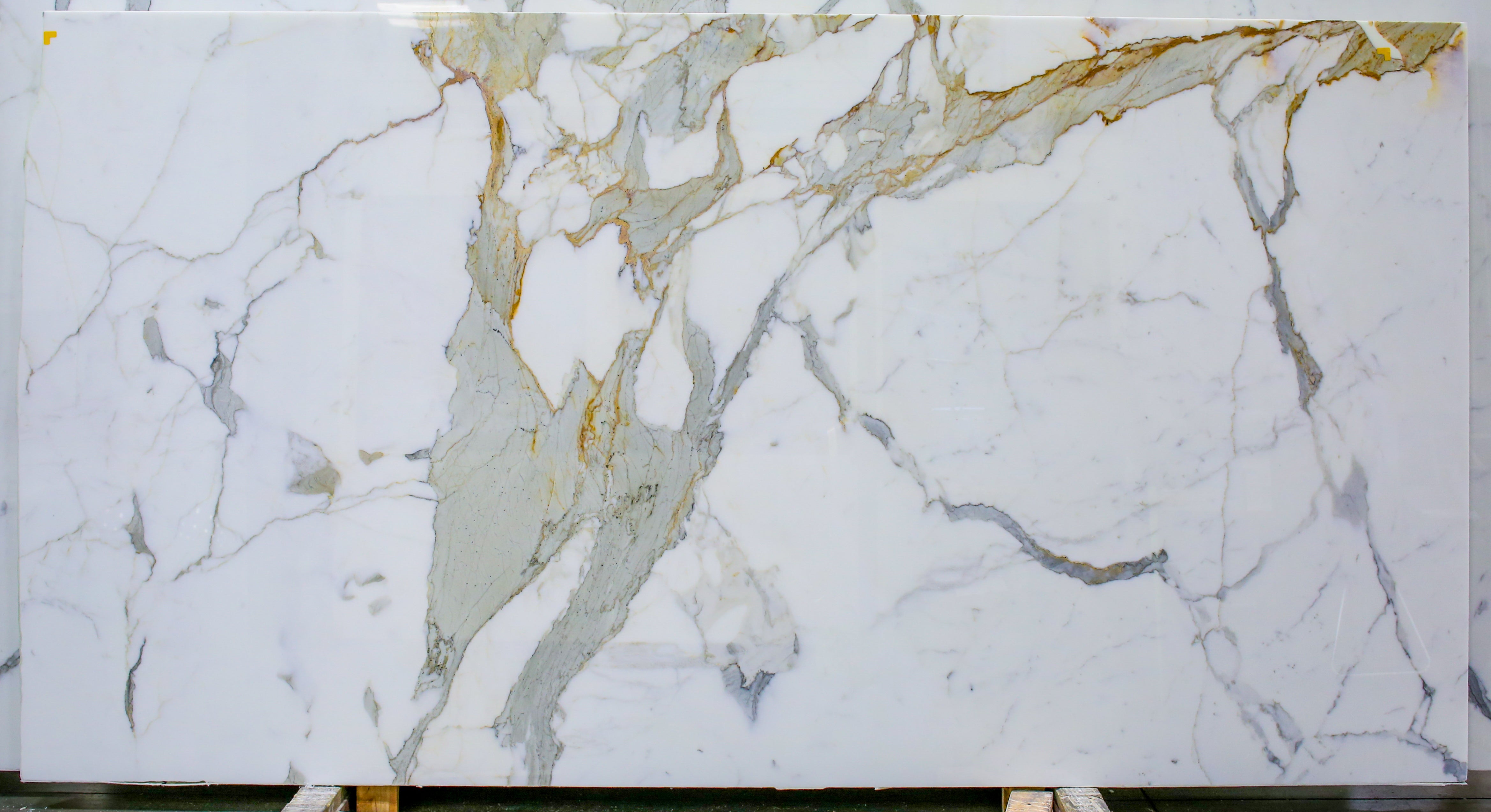  Calacatta Gold A1 Select Marble Slab 1-1/4 - AB0606B#86 -  62X114 