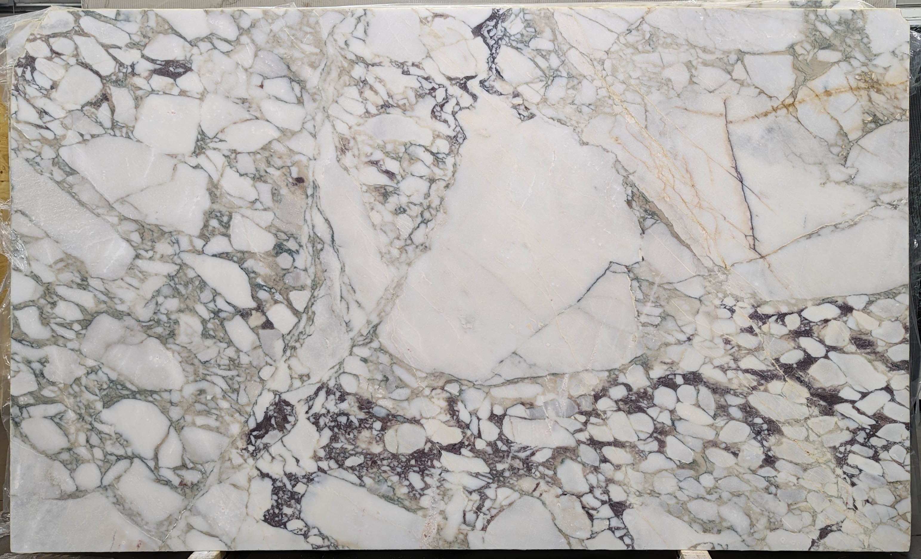  Calacatta Imperiale Marble Slab 3/4  Honed Stone - B8039#28 -  70X117 