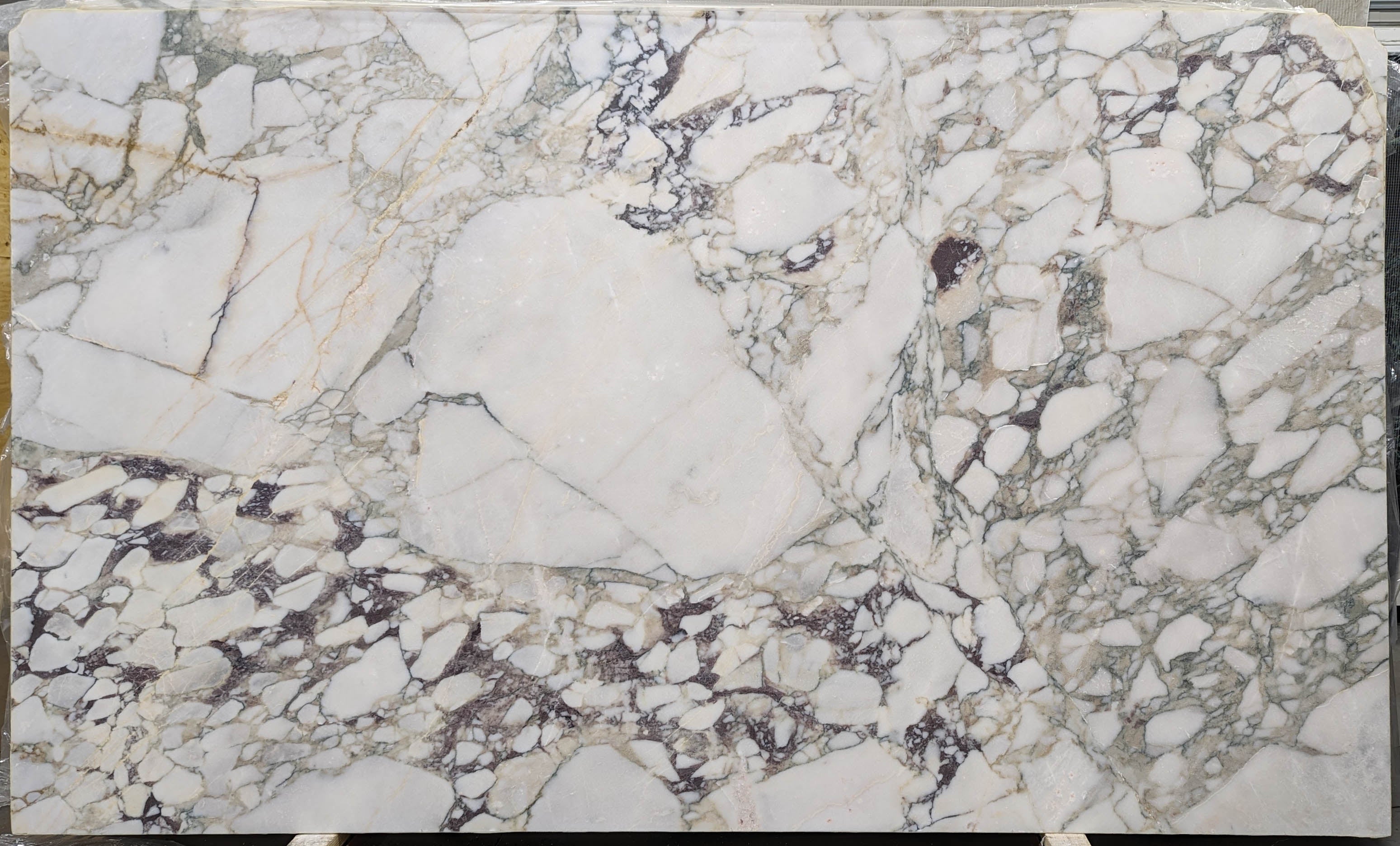 Calacatta Imperiale Marble Slab 3/4  Honed Stone - B8039#29 -  70X117 