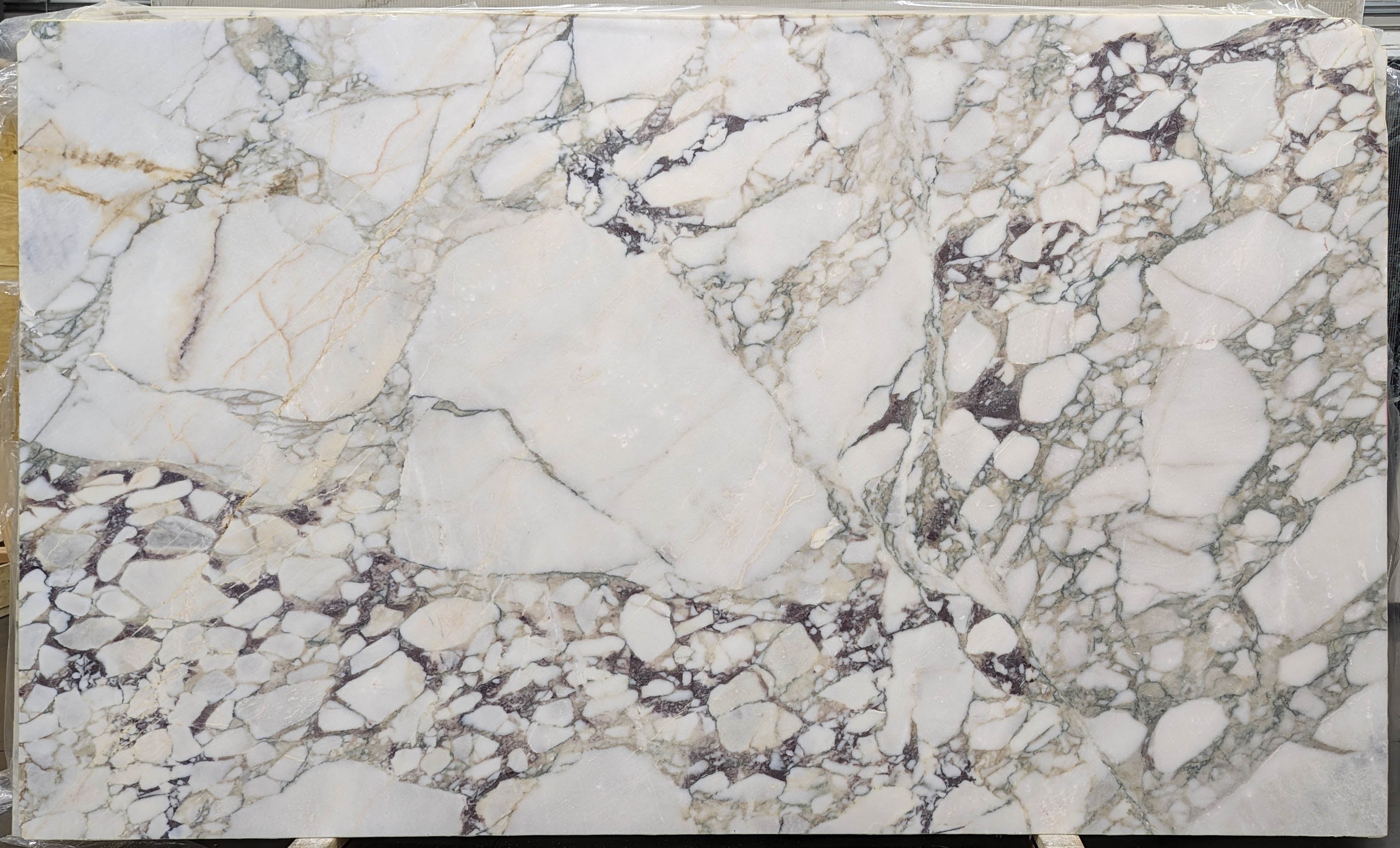  Calacatta Imperiale Marble Slab 3/4  Honed Stone - B8039#31 -  70X118 