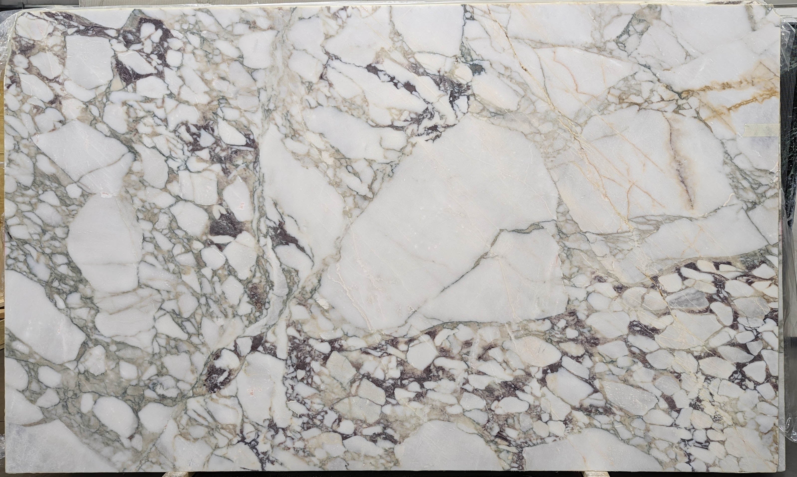  Calacatta Imperiale Marble Slab 3/4  Honed Stone - B8039#32 -  70X118 