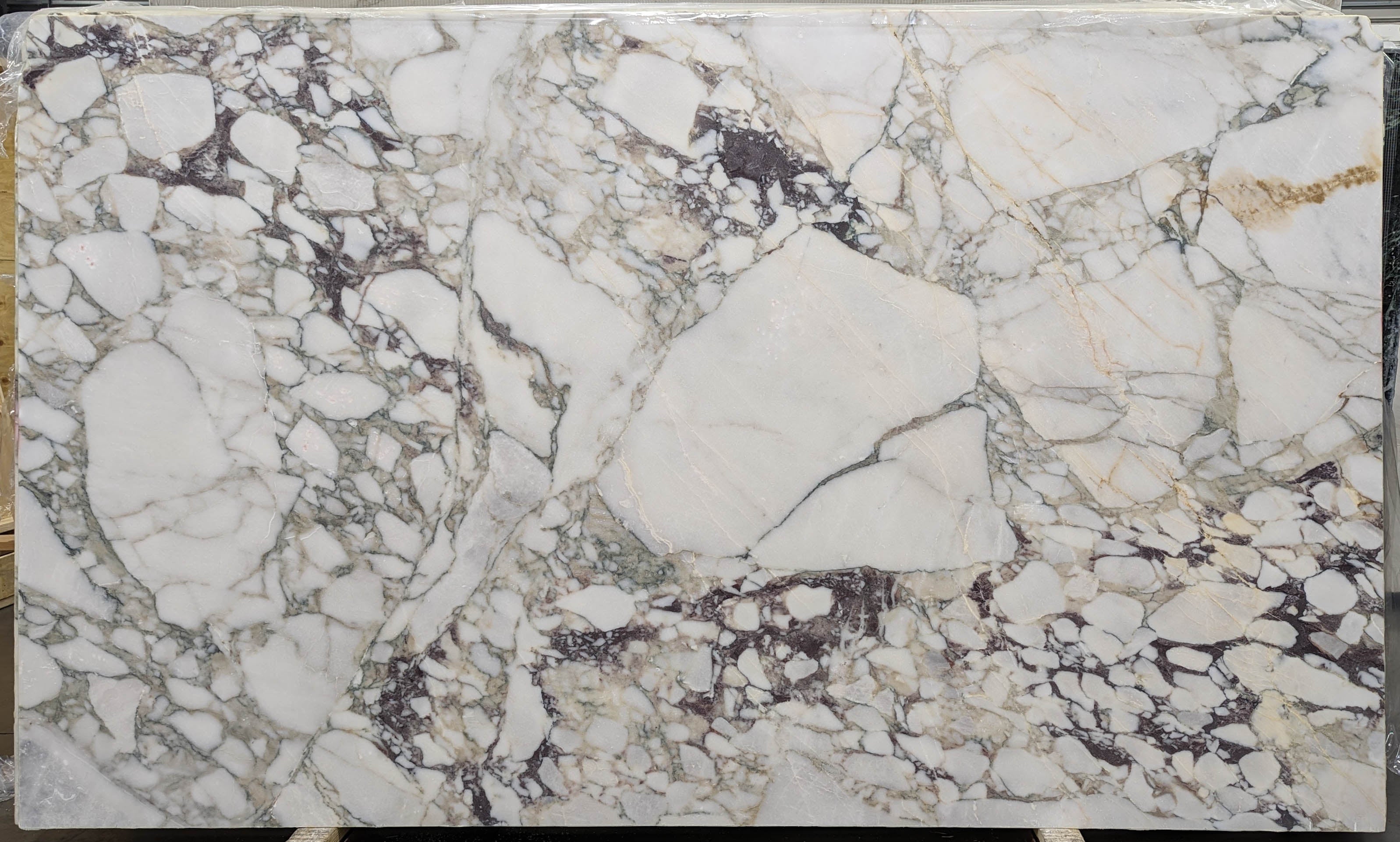  Calacatta Imperiale Marble Slab 3/4  Honed Stone - B8039#36 -  70X117 