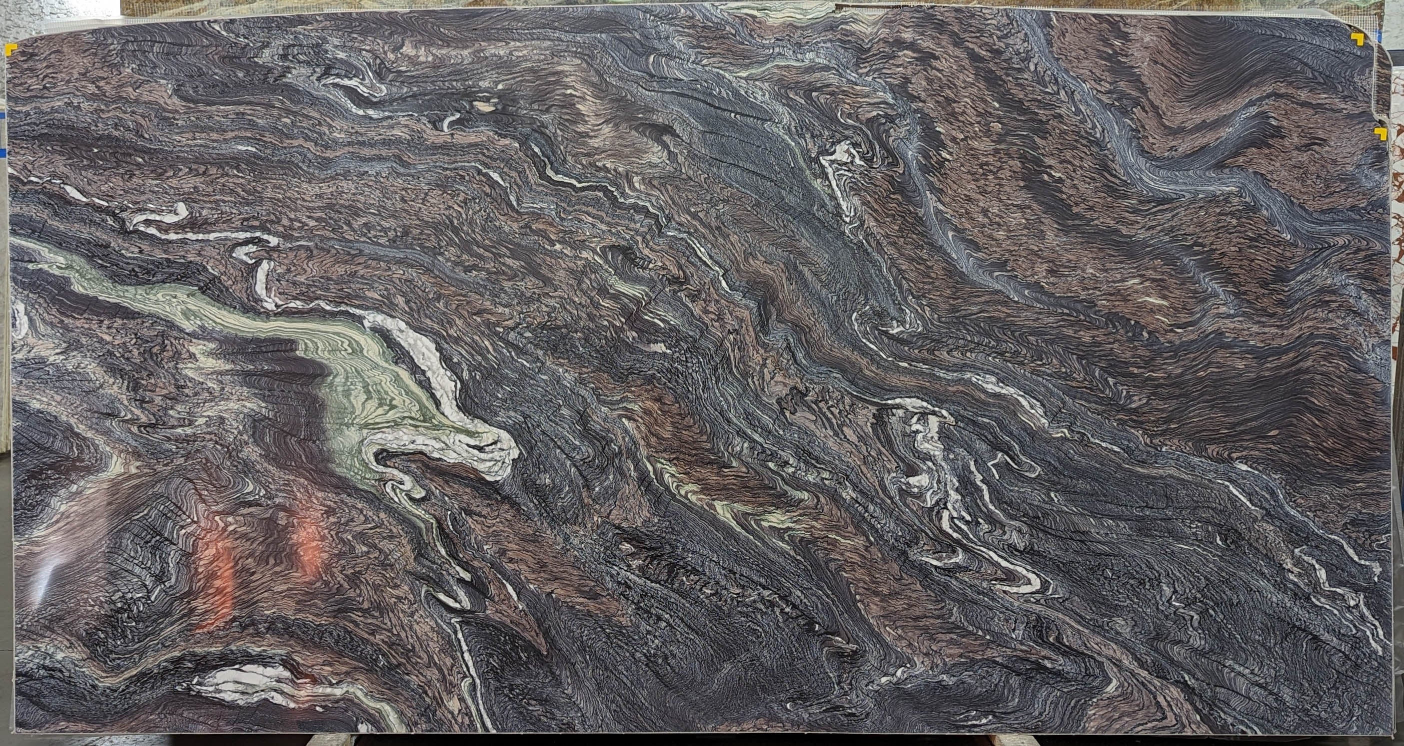  Cipollino%20Ondulato%20Marble%20Slab%203/4%22%20%20Polished%20Stone - B053465A#13 -  56x129 