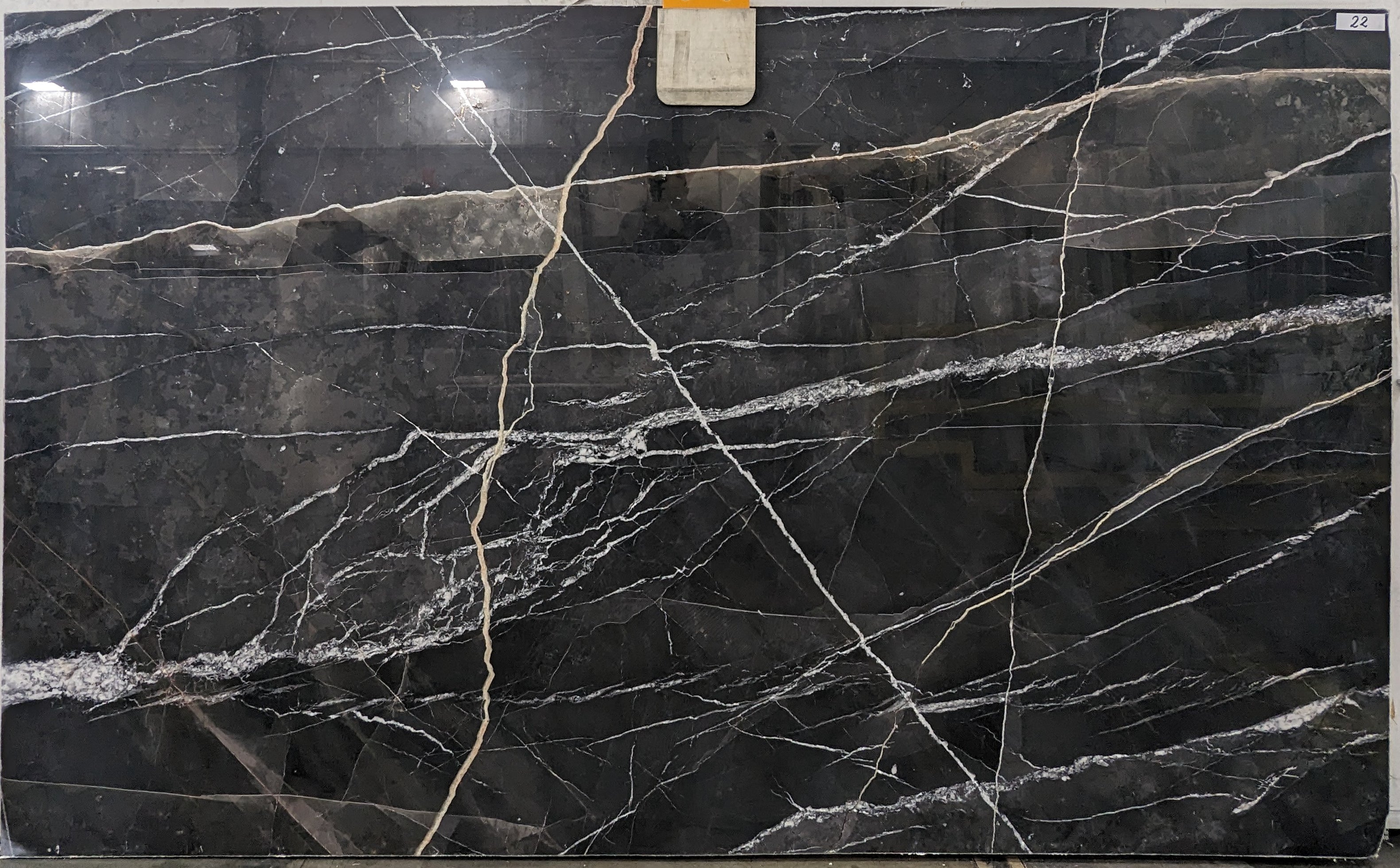  Calacatta Mezzanote Marble Slab 3/4  Polished Stone - B051647#22 -  70x117 