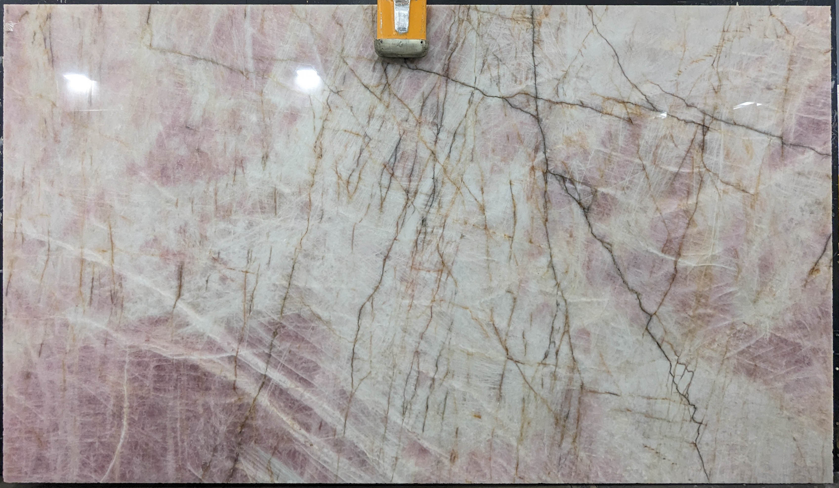  Cristallo Pink Quartzite Slab 3/4  Polished Stone - DX880#03 -  74x131 
