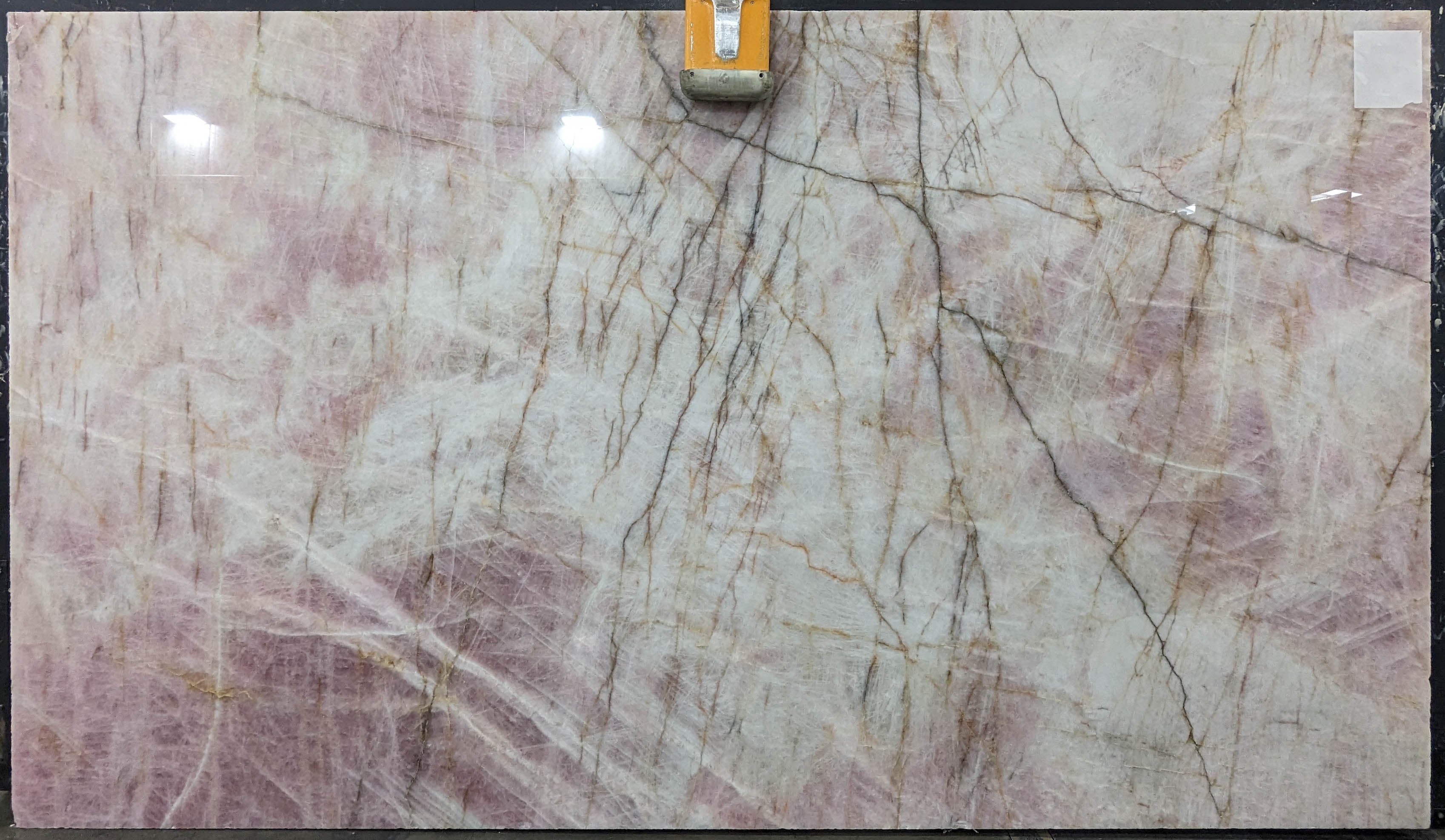  Cristallo Pink Quartzite Slab 3/4  Polished Stone - DX880#05 -  74x131 