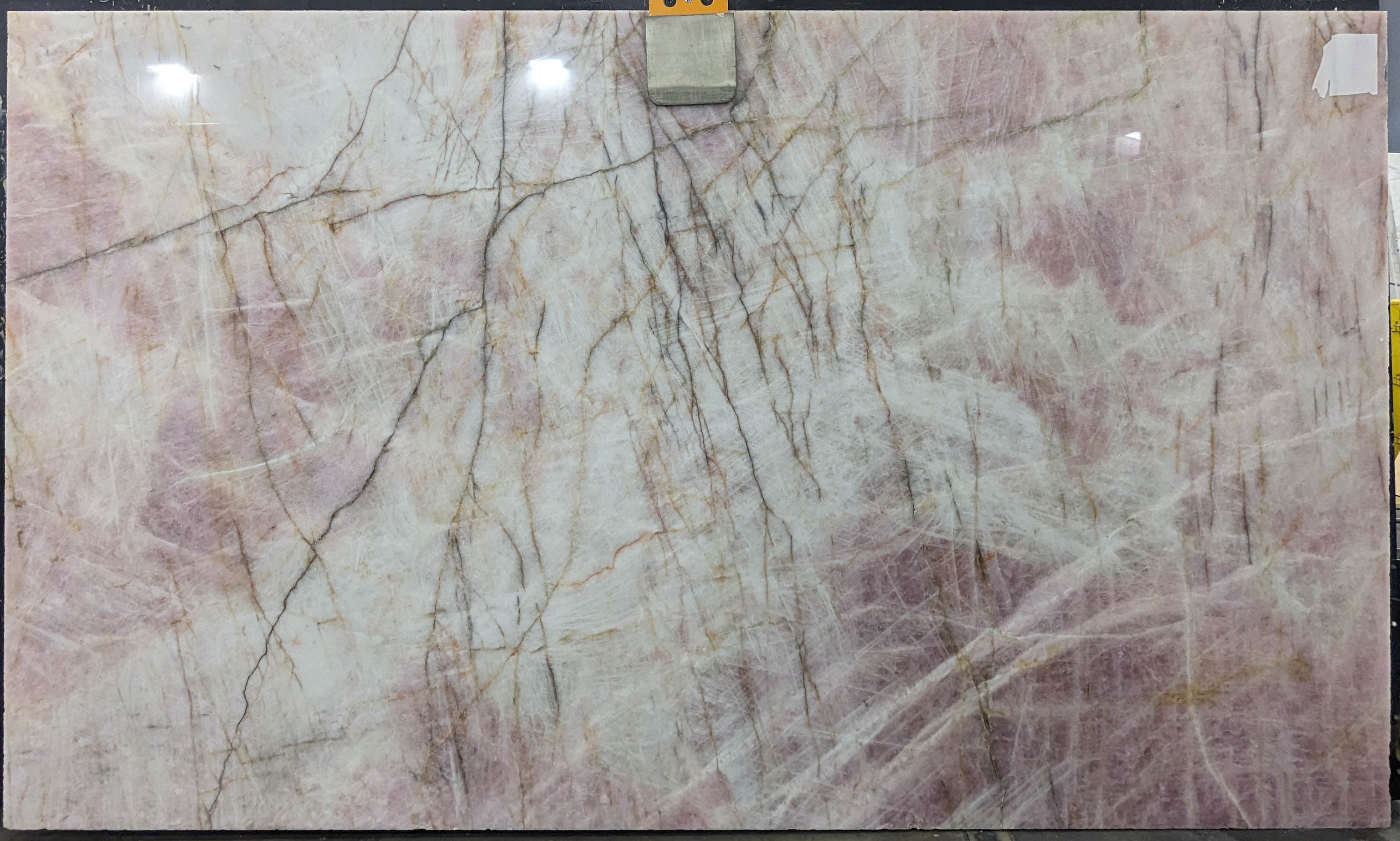  Cristallo Pink Quartzite Slab 3/4  Polished Stone - DX880#06 -  74x131 