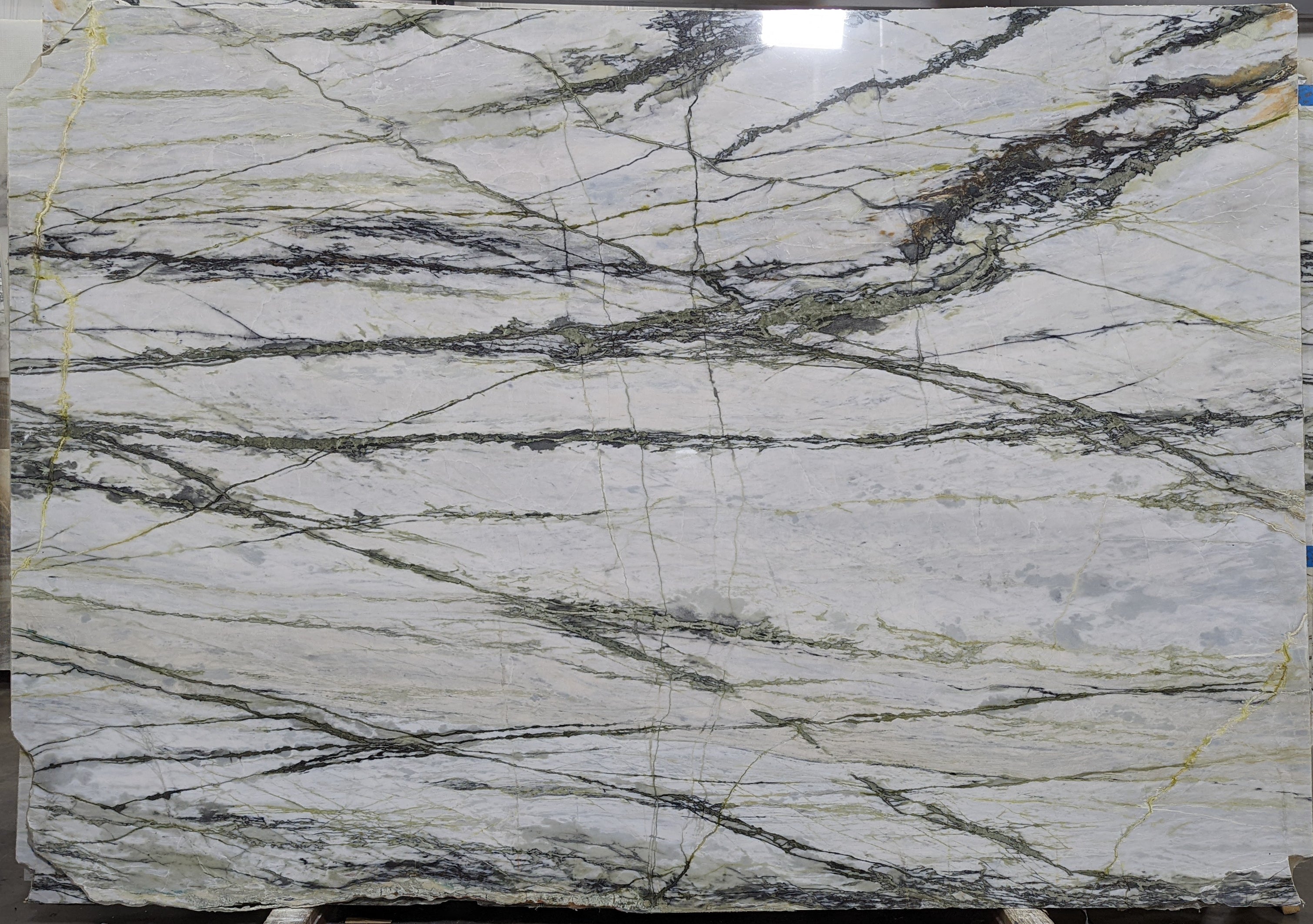  Calacatta Verde Marble Slab 3/4 - 21921#37 -  56X106 