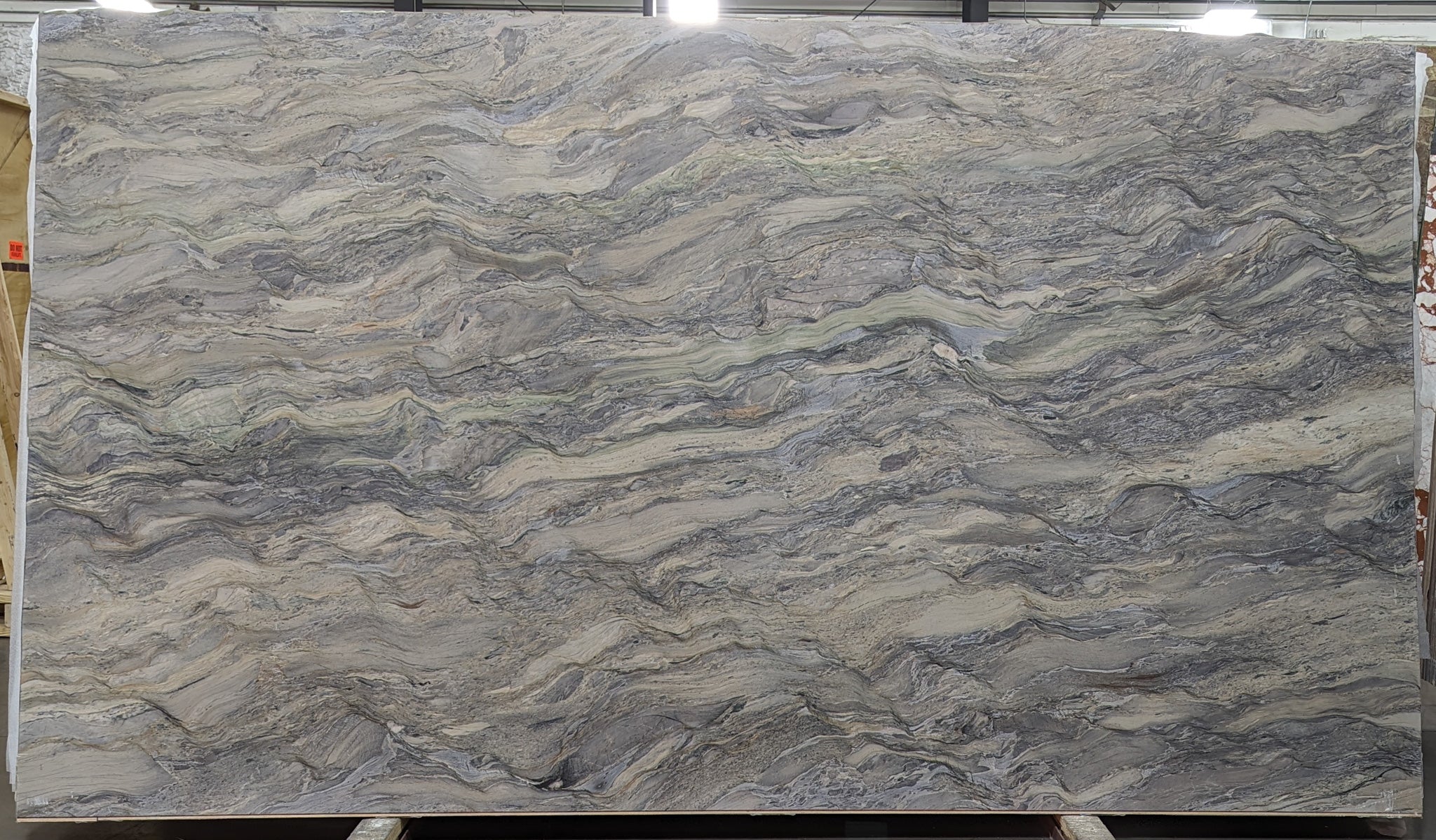  Extra Fusion Wow Dark Extra Quartzite Slab 3/4 - BG16056#36 -  71x126 