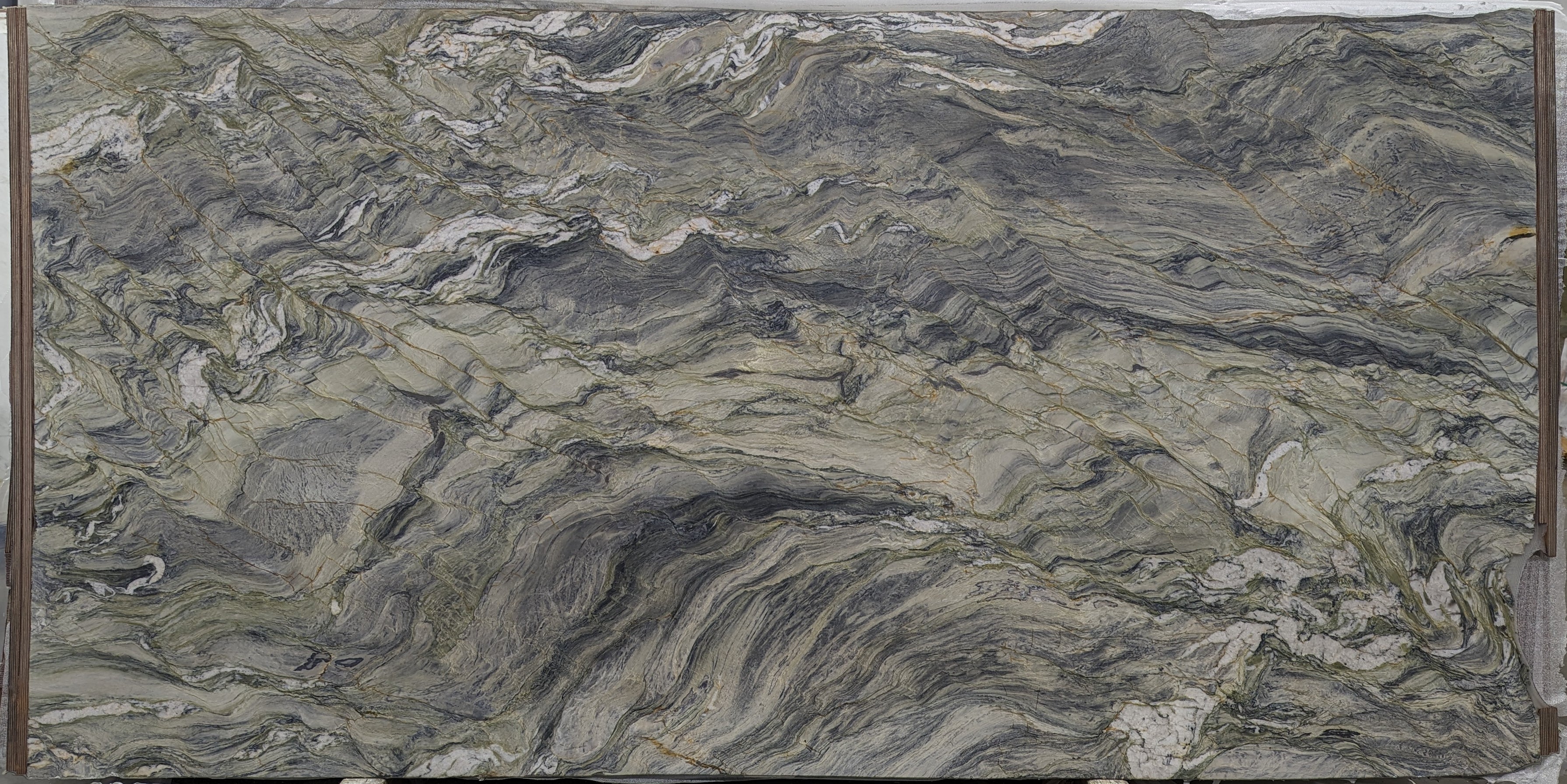  Extra Fusion Wow Dark Extra Quartzite Slab 3/4 - DH531#03 -  63X124(50X124) 