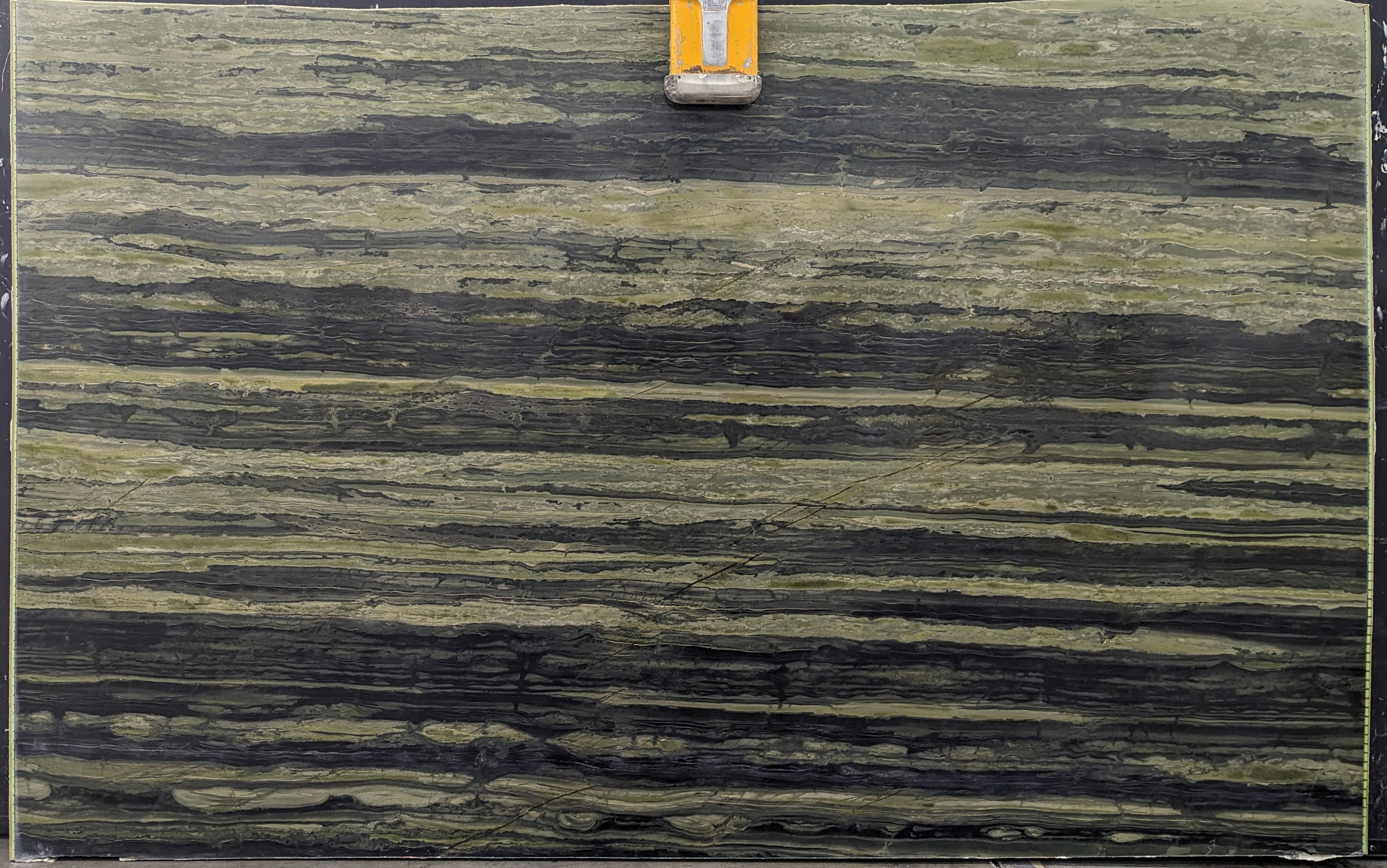 Green Bamboo Quartzite Slab 3/4  Polished Stone - 6340#27 -  73x117 