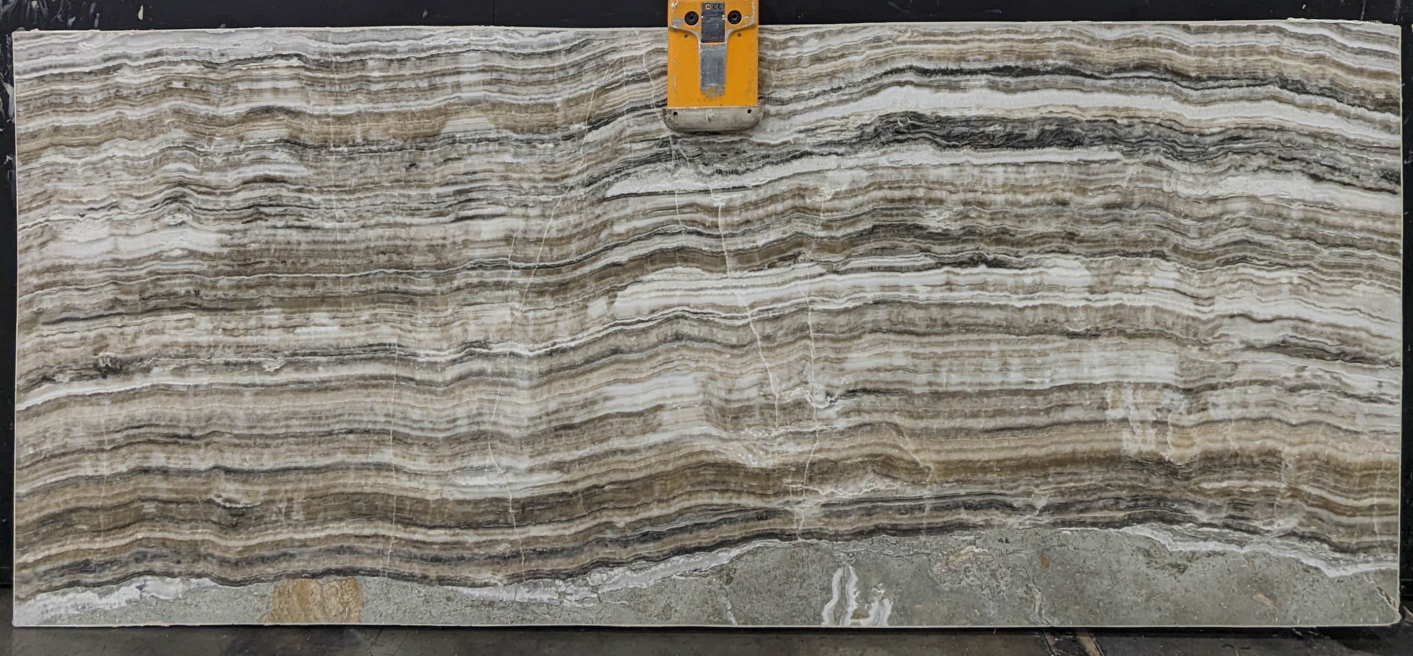  Grey%20Onyx%20Slab%203/4%22%20%20Polished%20Stone - KM22521#29 -  49x117 