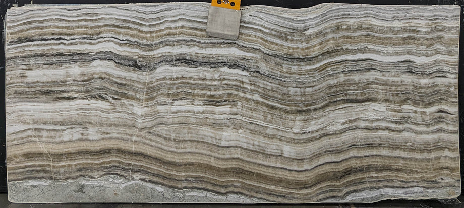  Grey Onyx Slab 3/4  Polished Stone - KM22521#52 -  47x116 