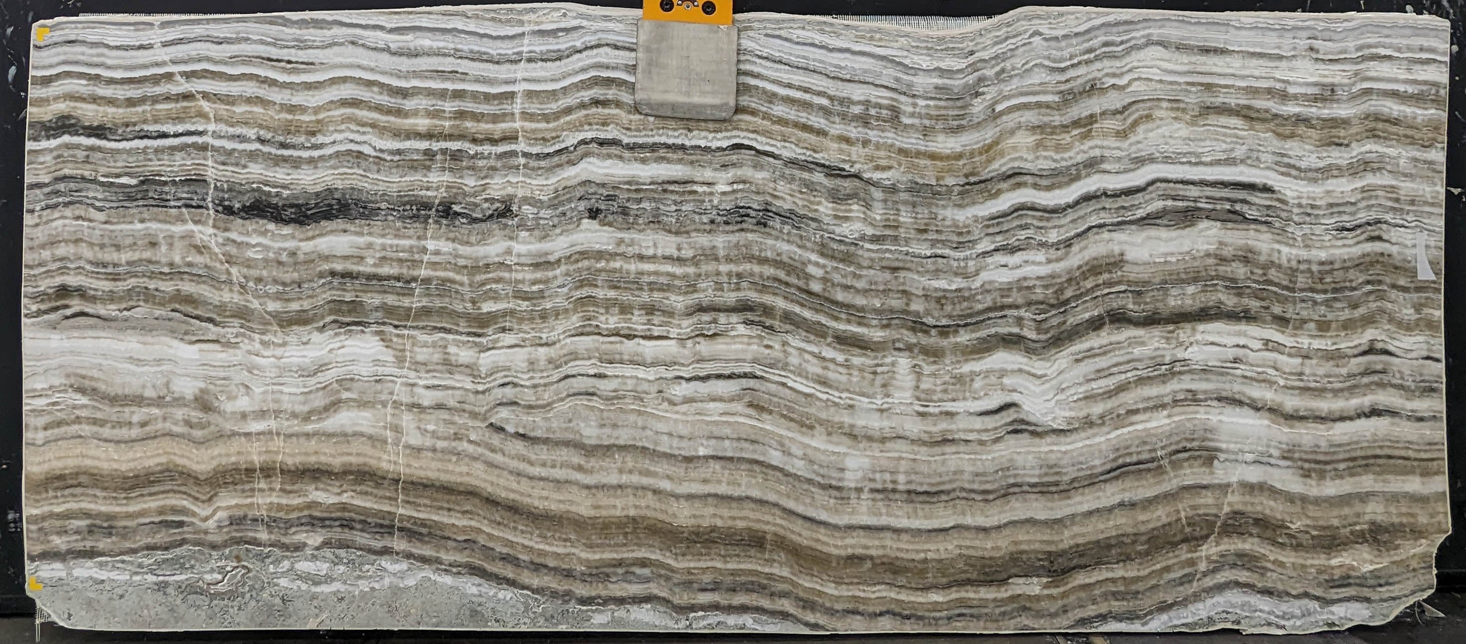  Grey Onyx Slab 3/4  Polished Stone - KM22521#58 -  47x111 