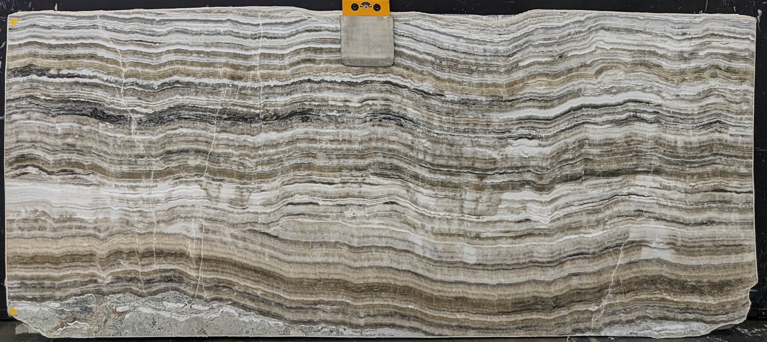  Grey Onyx Slab 3/4  Polished Stone - KM22521#60 -  45x114 