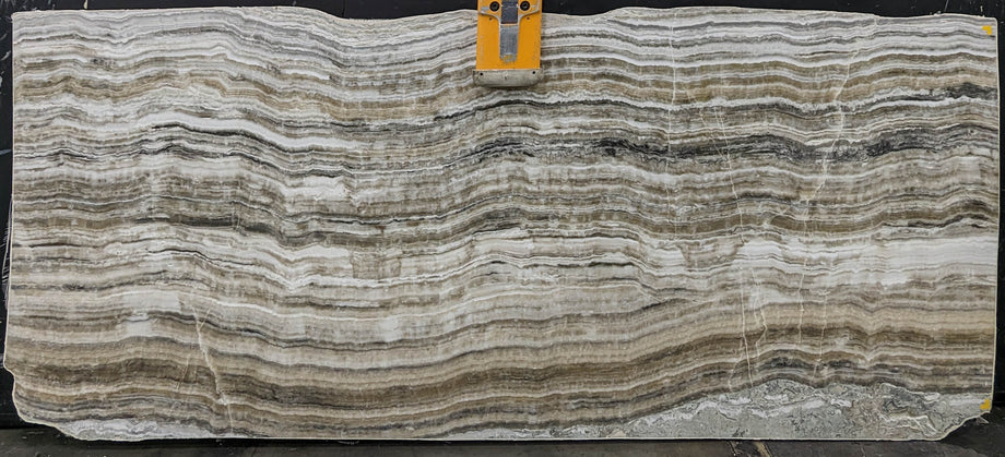  Grey Onyx Slab 3/4  Polished Stone - KM22521#61 -  46x115 