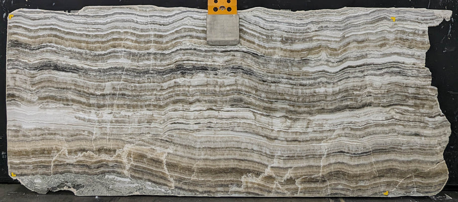  Grey Onyx Slab 3/4  Polished Stone - KM22521#64 -  44x101 