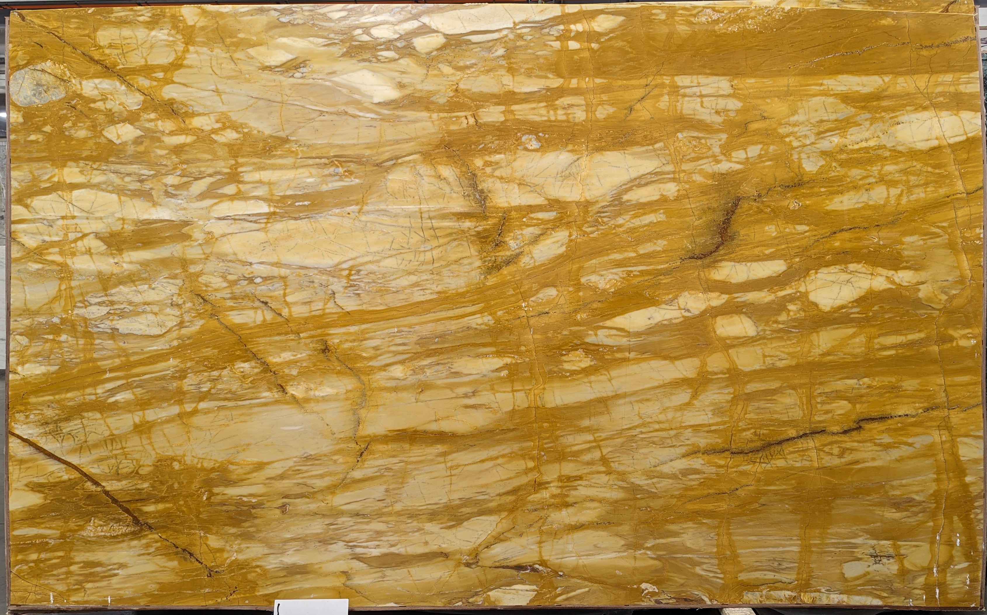  Giallo Siena Marble Slab 3/4  Polished Stone - 26568#33 -  73x120 