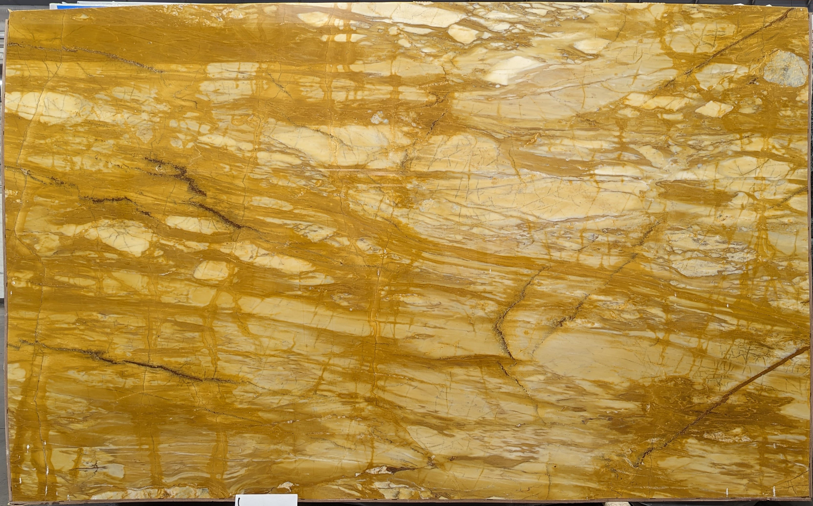  Giallo Siena Marble Slab 3/4  Polished Stone - 26568#34 -  73x120 