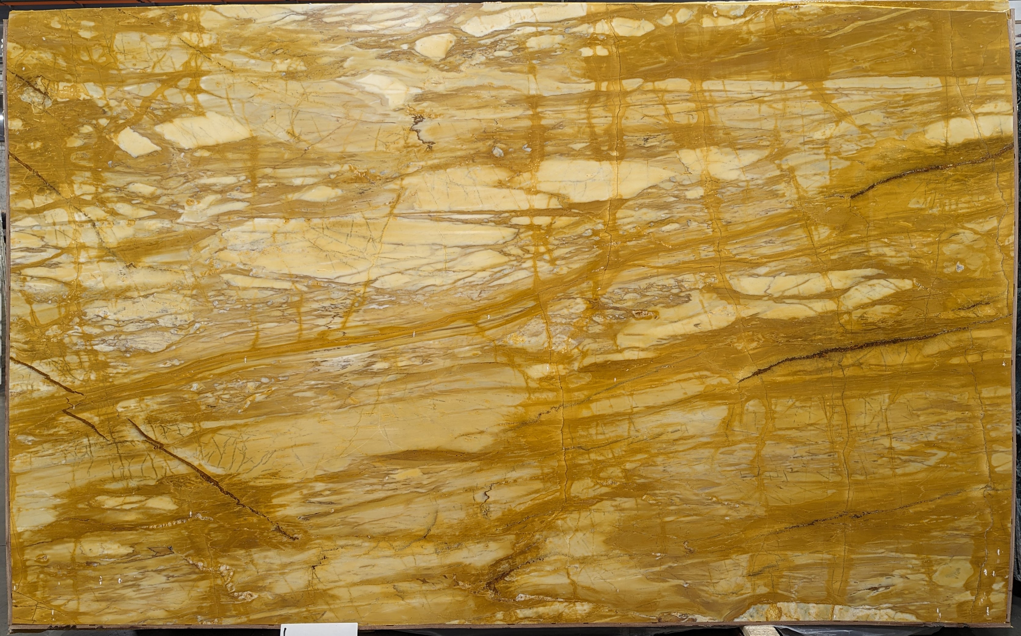  Giallo Siena Marble Slab 3/4  Polished Stone - 26568#35 -  73x120 