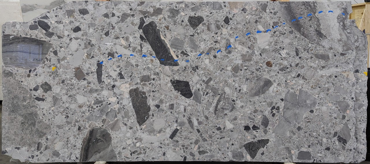  Grigio Volcano Marble Slab 3/4  Polished Stone - 14398#02 -  31X100 