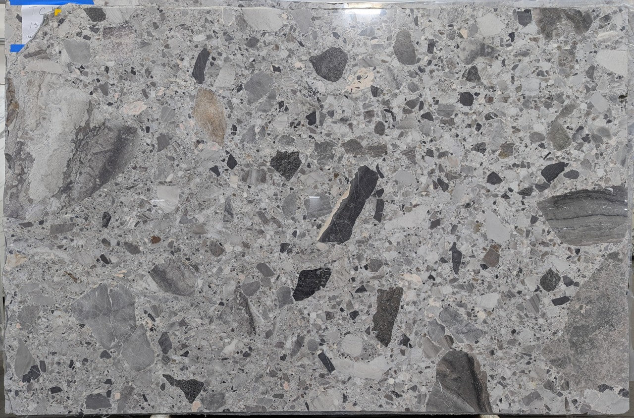  Grigio Volcano Marble Slab 3/4  Polished Stone - 14398#03 -  75X105 