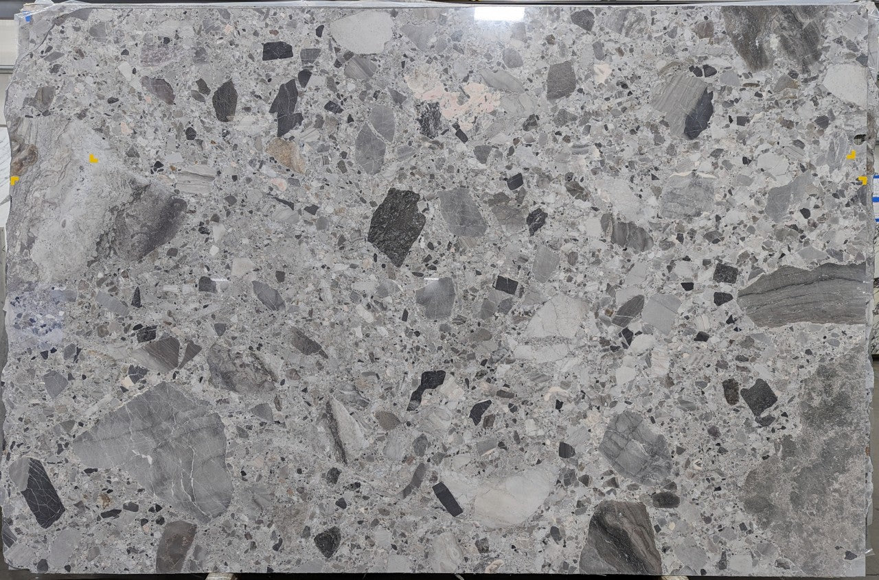  Grigio%20Volcano%20Marble%20Slab%203/4%22%20%20Polished%20Stone - 14398#05B -  54X116 