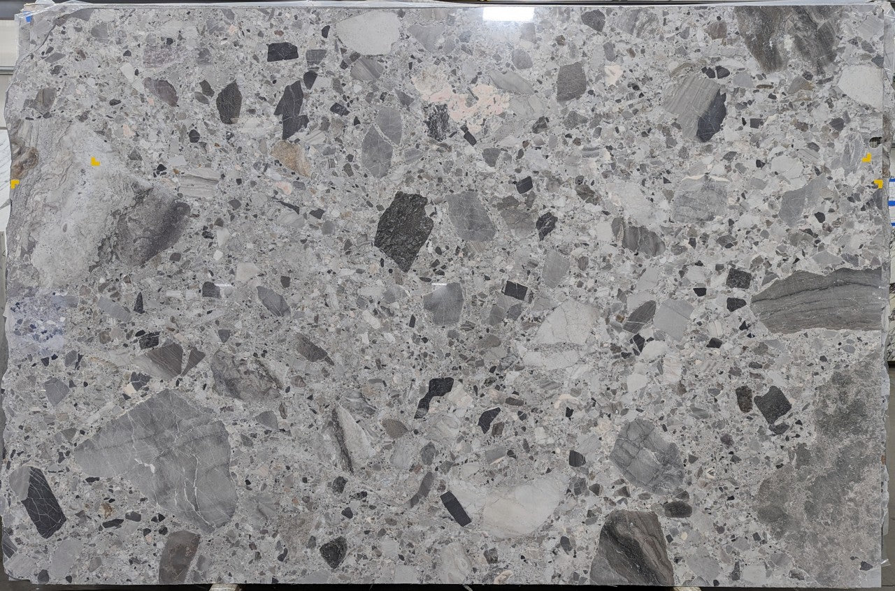  Grigio Volcano Marble Slab 3/4  Polished Stone - 14398#05B -  54X116 