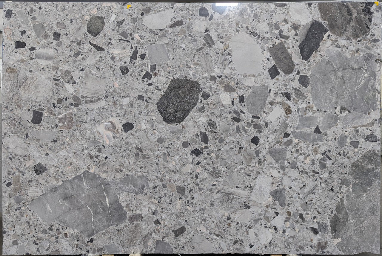  Grigio%20Volcano%20Marble%20Slab%203/4%22%20%20Polished%20Stone - 14398#09 -  76X77 