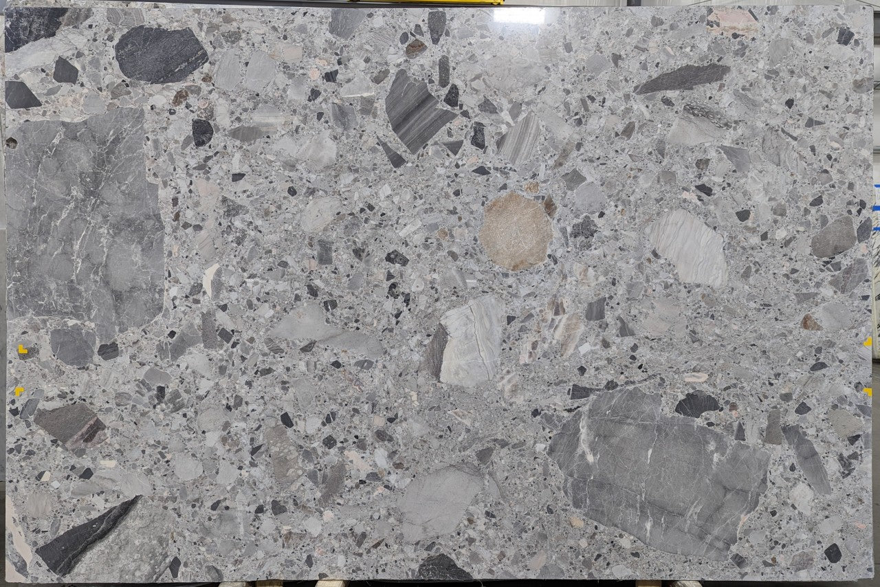  Grigio%20Volcano%20Marble%20Slab%203/4%22%20%20Polished%20Stone - 14398#16T -  45X116 