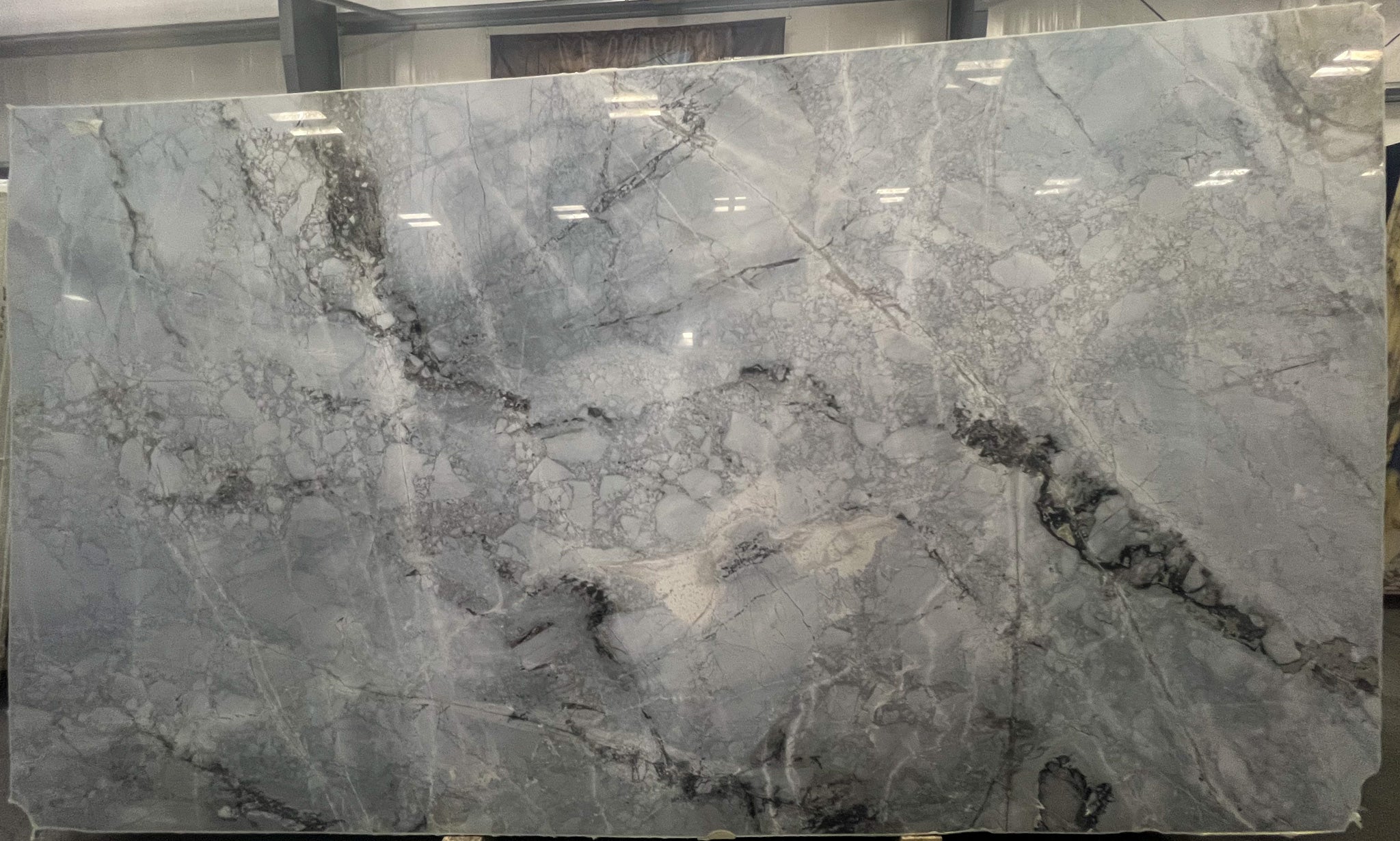  Invisible%20Blue%20Marble%20Slab%203/4%22%20%20Polished%20Stone - MOZ054#04 -  65X114 VS 