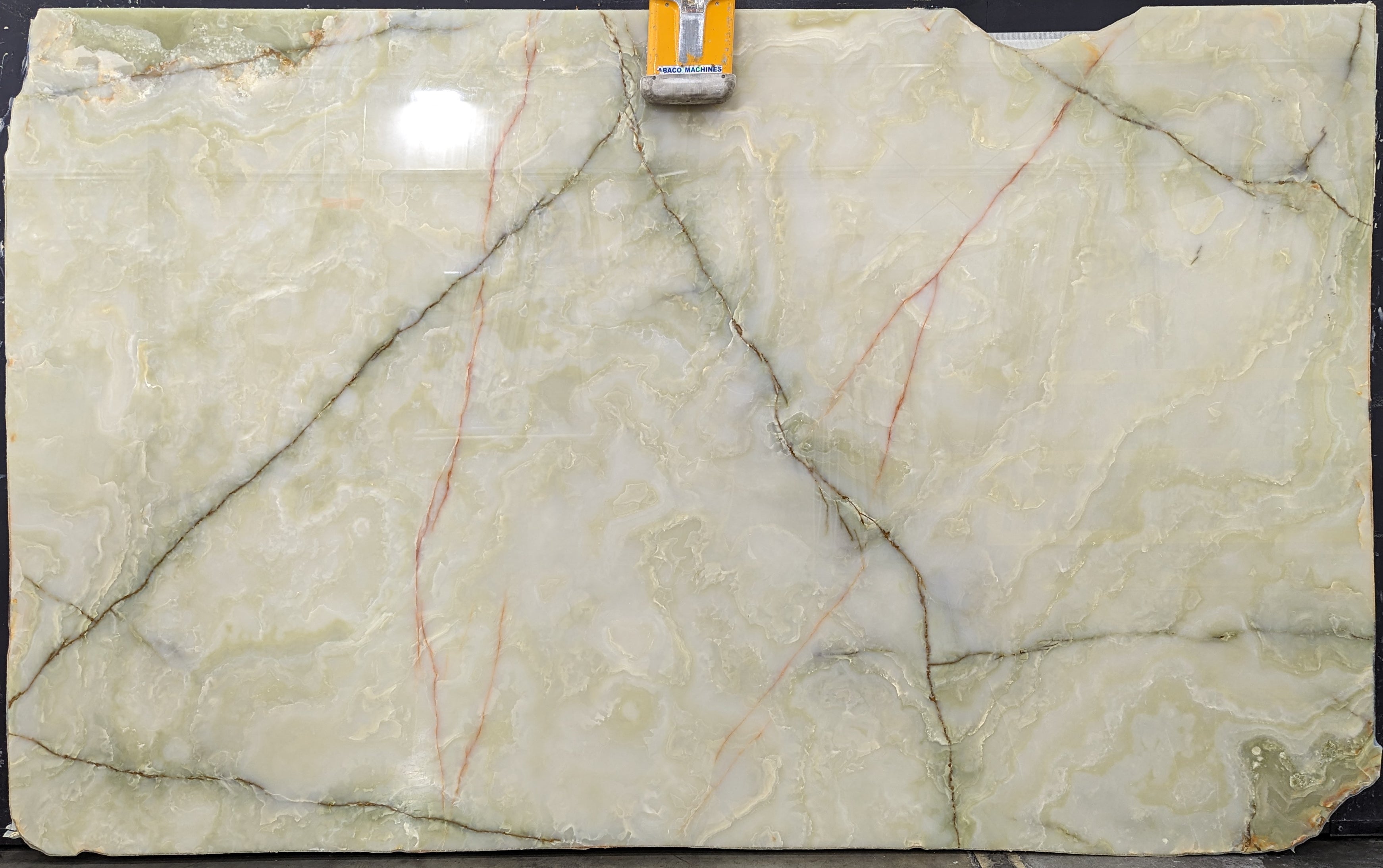  Jade Green Onyx Slab 3/4  Polished Stone - 397/22#11 -  70x117 