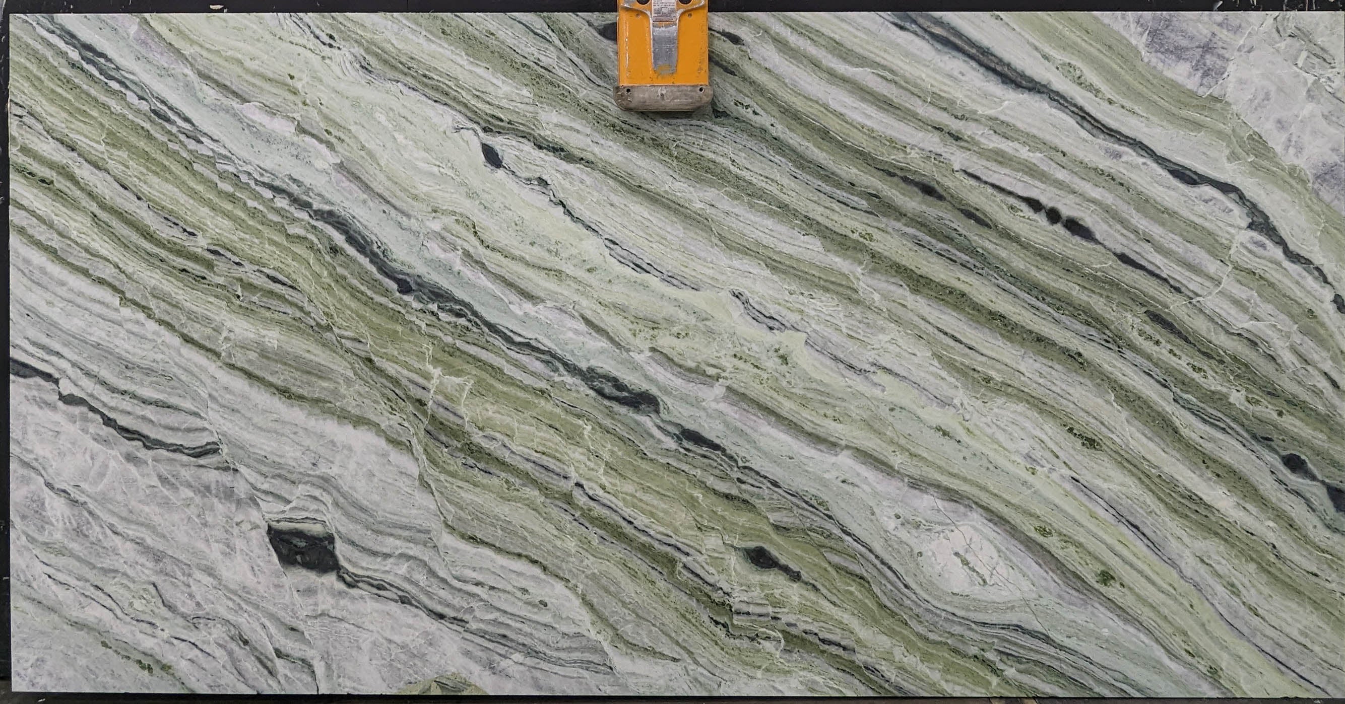  Matcha%20Verde%20Marble%20Slab%203/4%22%20%20Honed%20Stone - L5254#01 -  59x88 