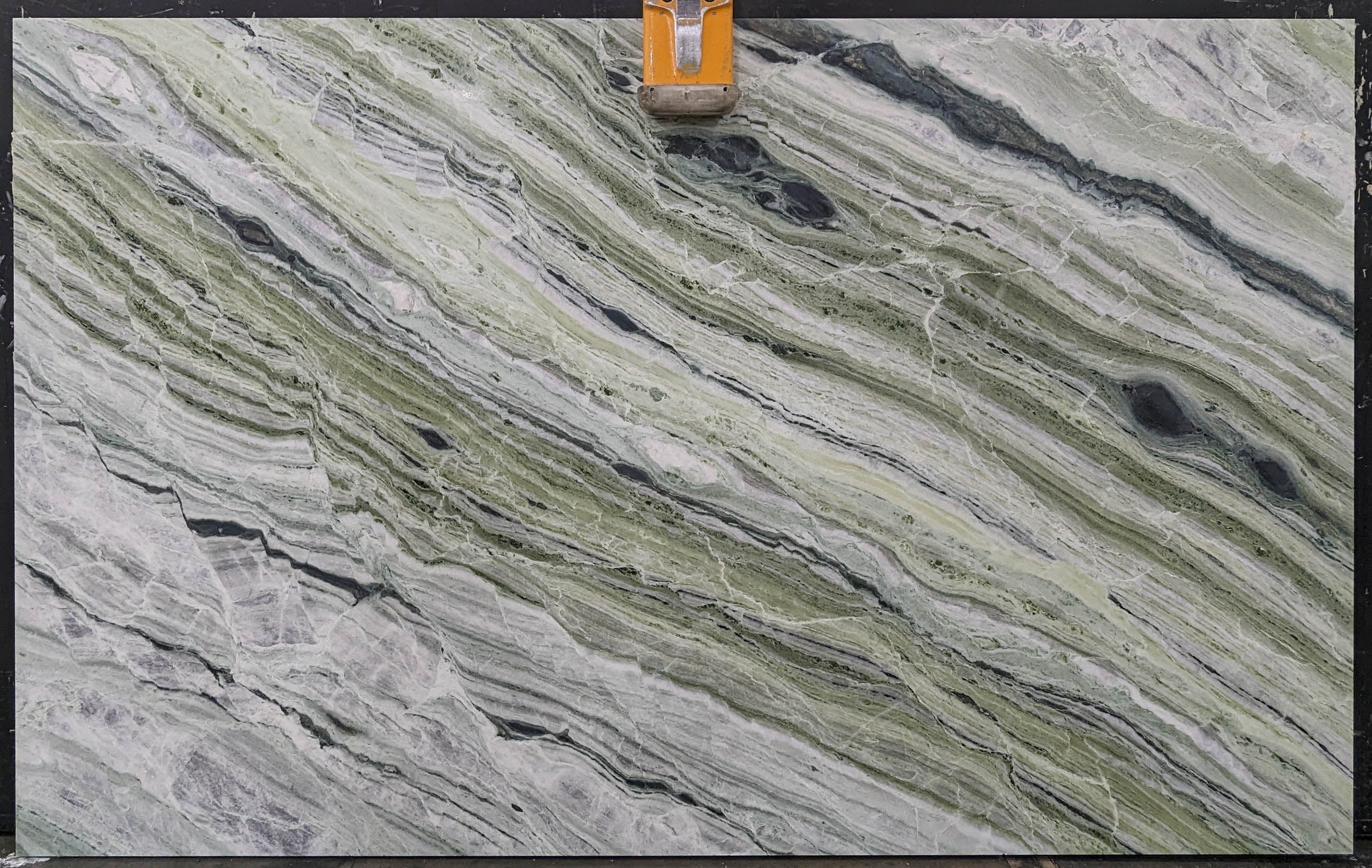  Matcha%20Verde%20Marble%20Slab%203/4%22%20%20Honed%20Stone - L5254#15 -  72x115 