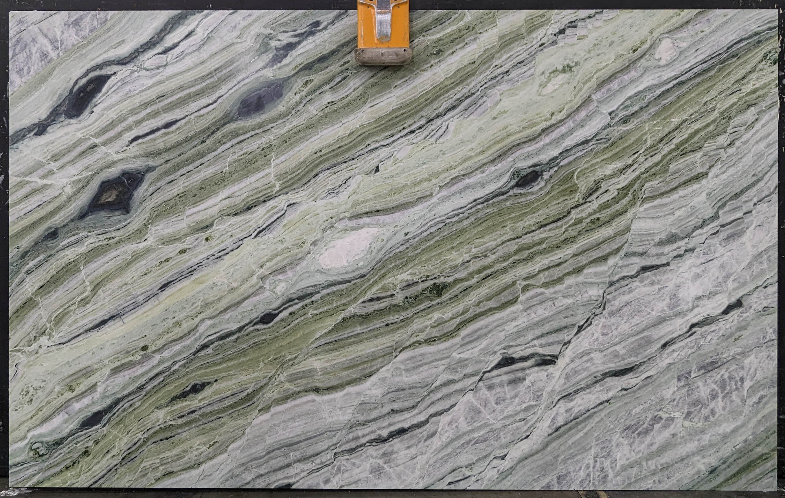  Matcha%20Verde%20Marble%20Slab%203/4%22%20%20Honed%20Stone - L5254#26 -  72x115 