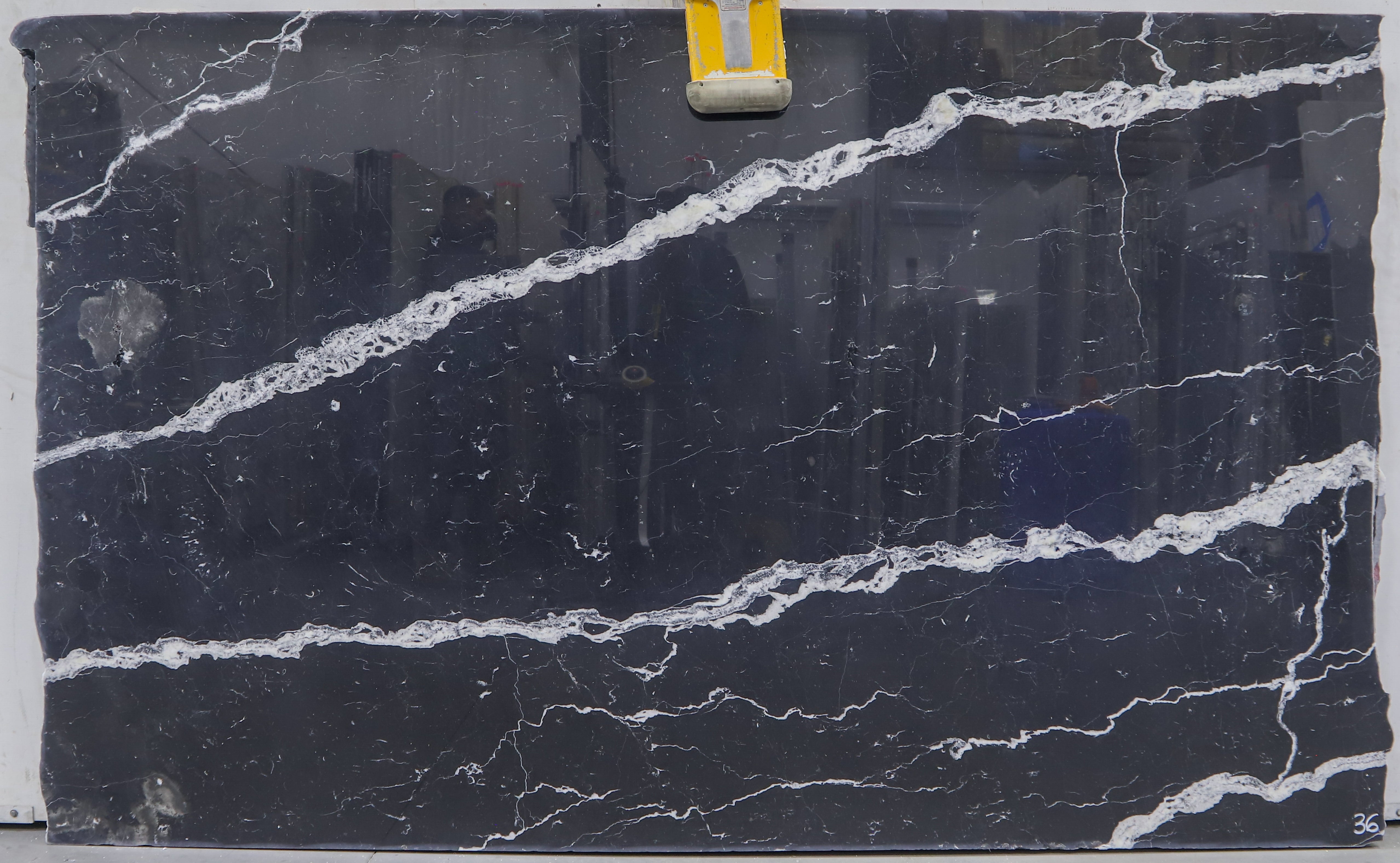  Nero Marquina Marble Slab 3/4 - L009663#36 -  68X108 