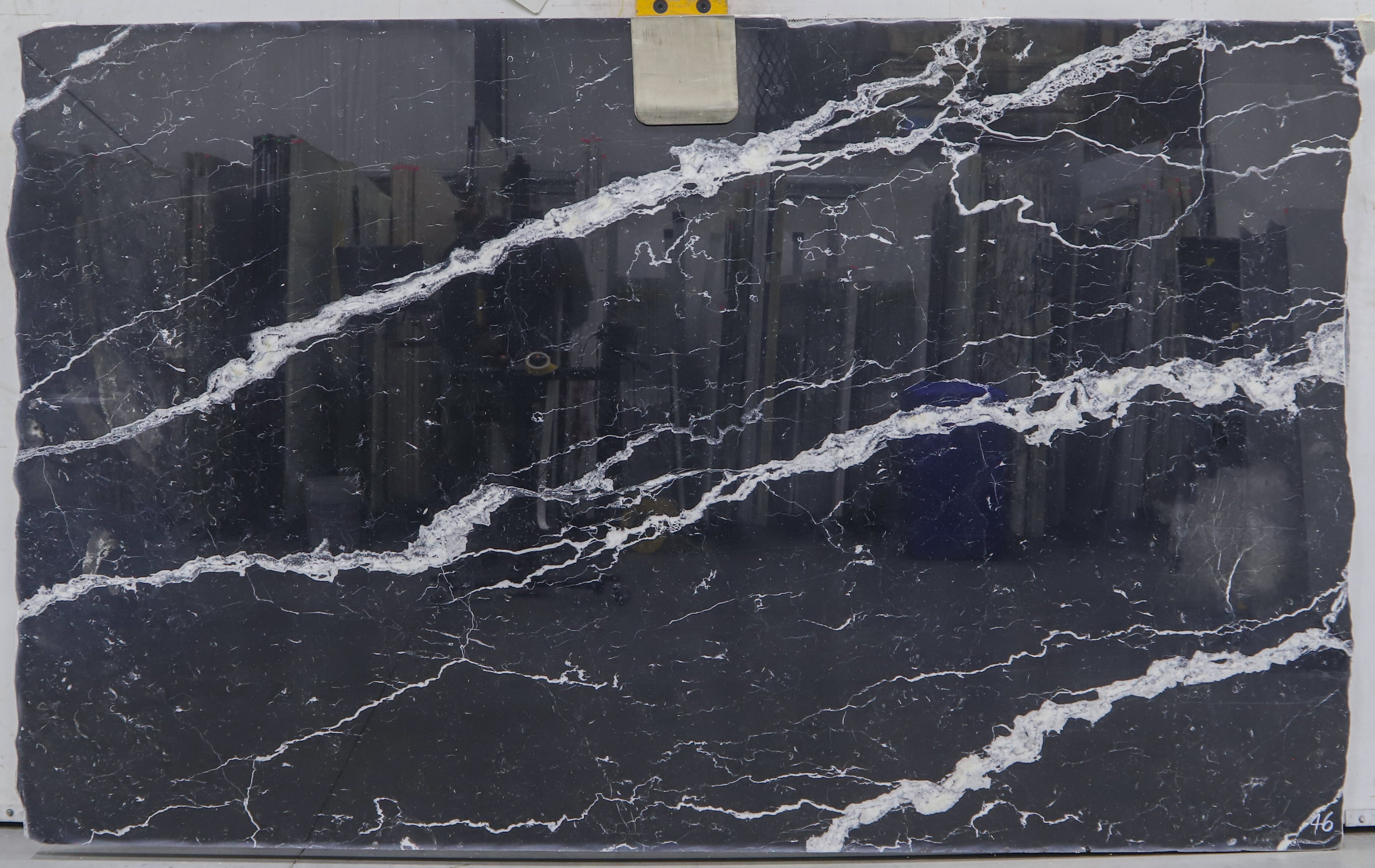  Nero Marquina Marble Slab 3/4 - L009663#46 -  68X108 