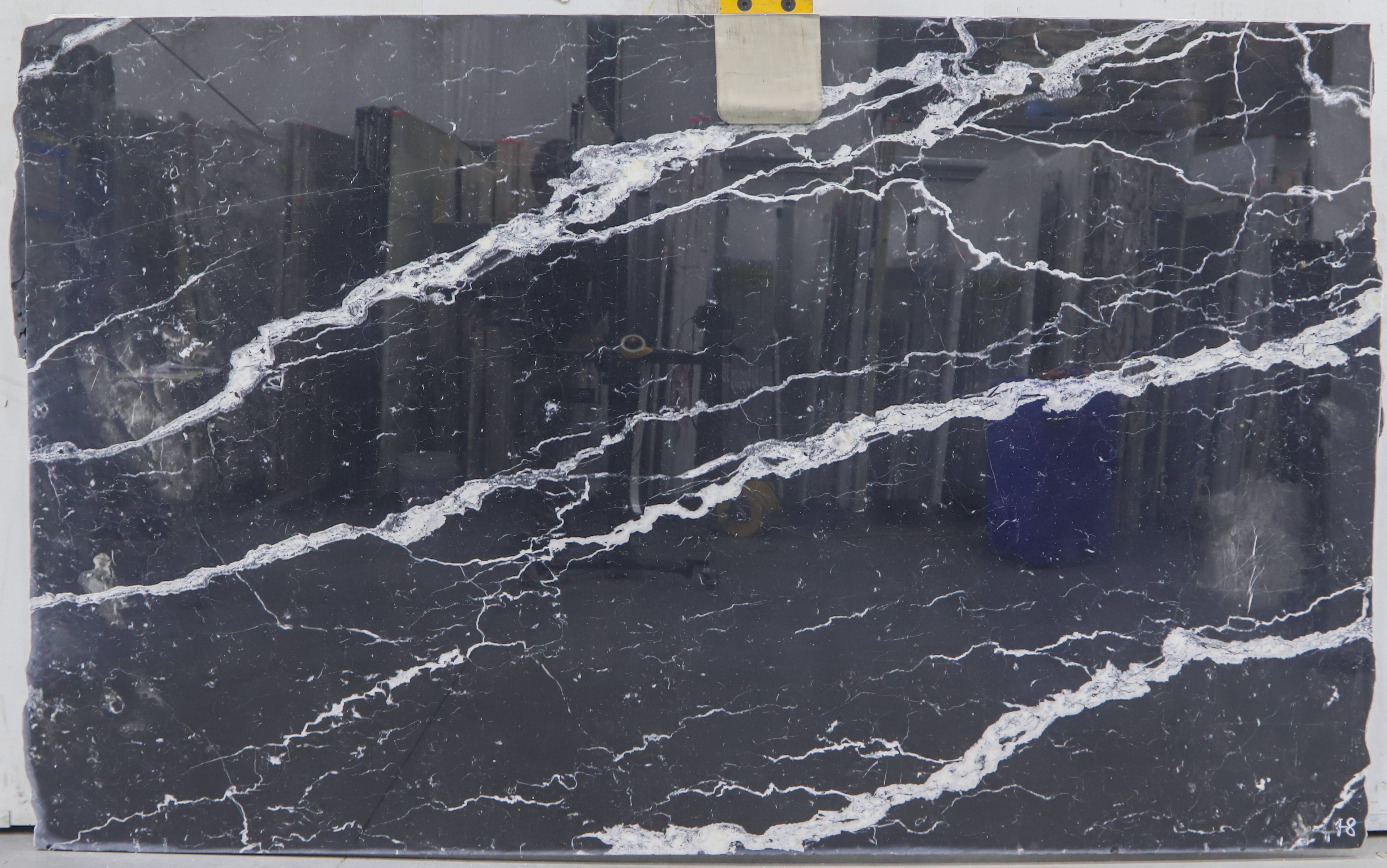  Nero Marquina Marble Slab 3/4 - L009663#48 -  68X108 