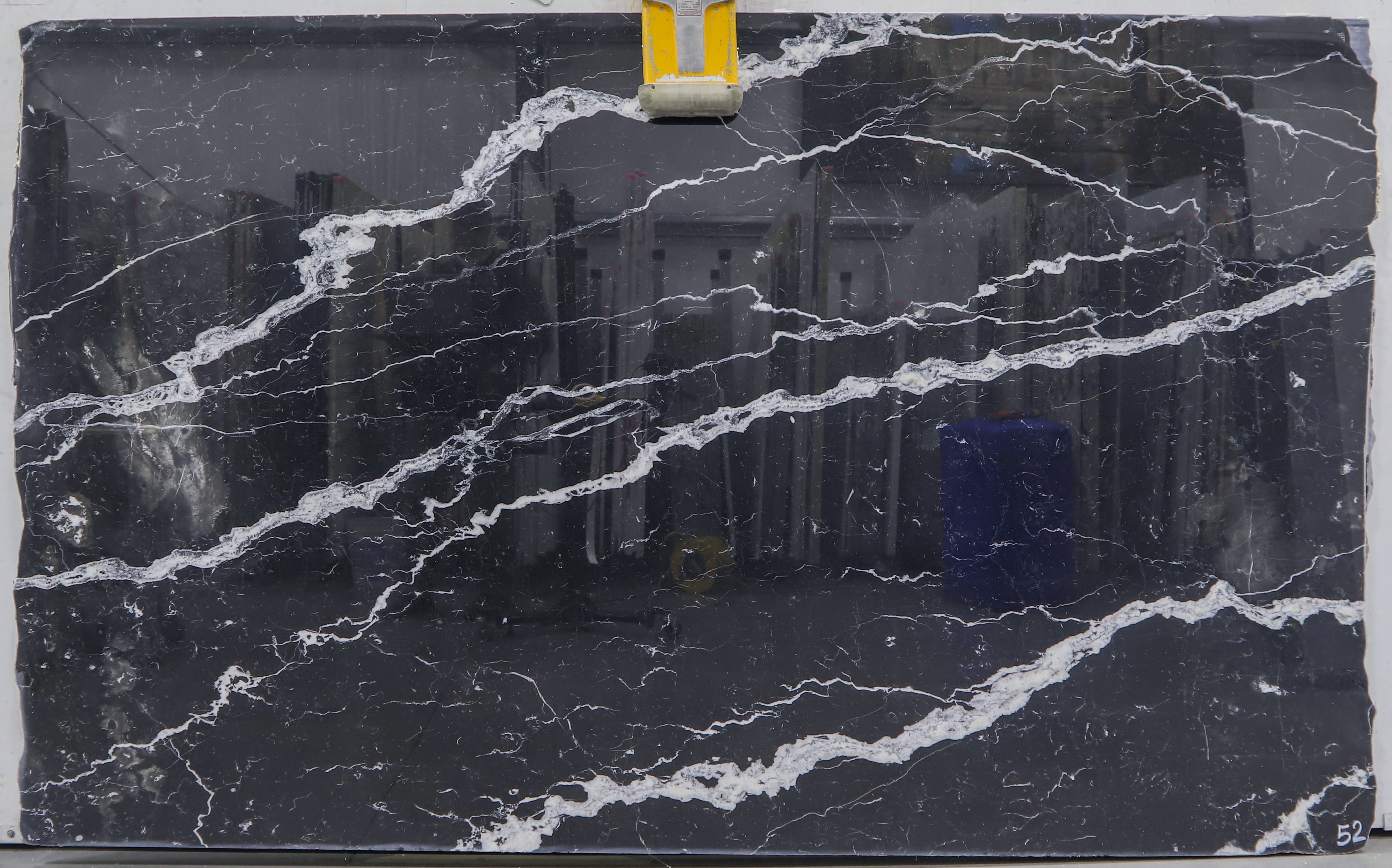  Nero Marquina Marble Slab 3/4 - L009663#52 -  39x111 