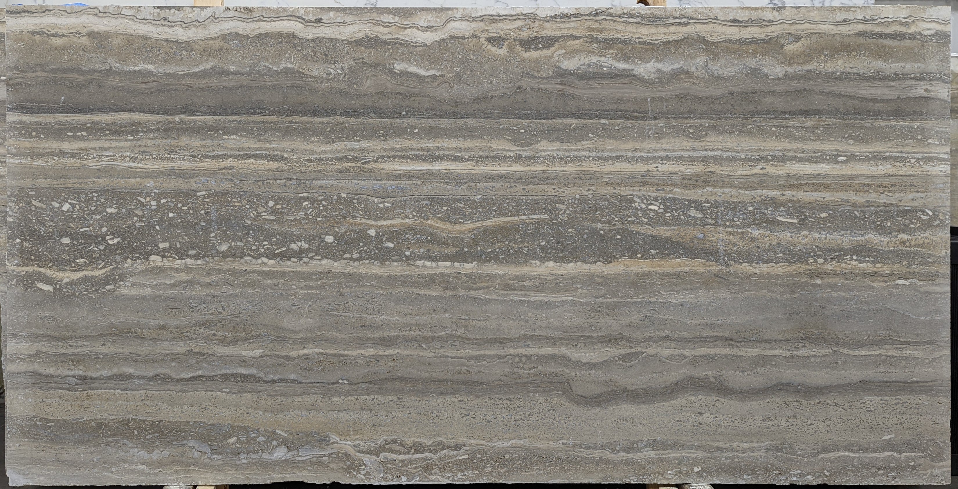  Ocean Blue Travertine Slab 3/4 - 49750#28 -  47x114 