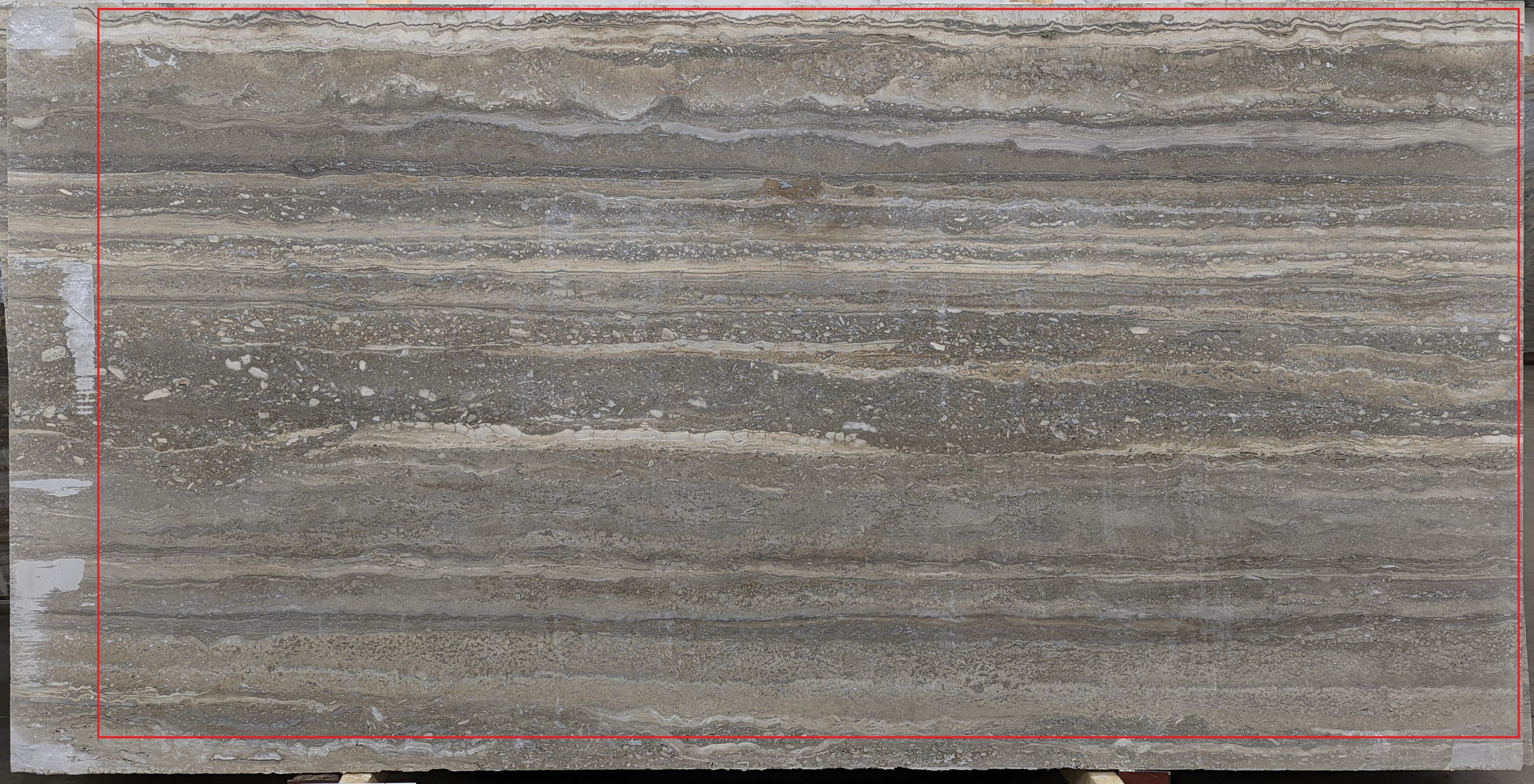  Ocean Blue Travertine Slab 3/4 - 49750#60 -  47x103 