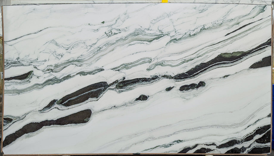  Panda White Marble Slab 3/4  Polished Stone - P40721#17 -  65x118 