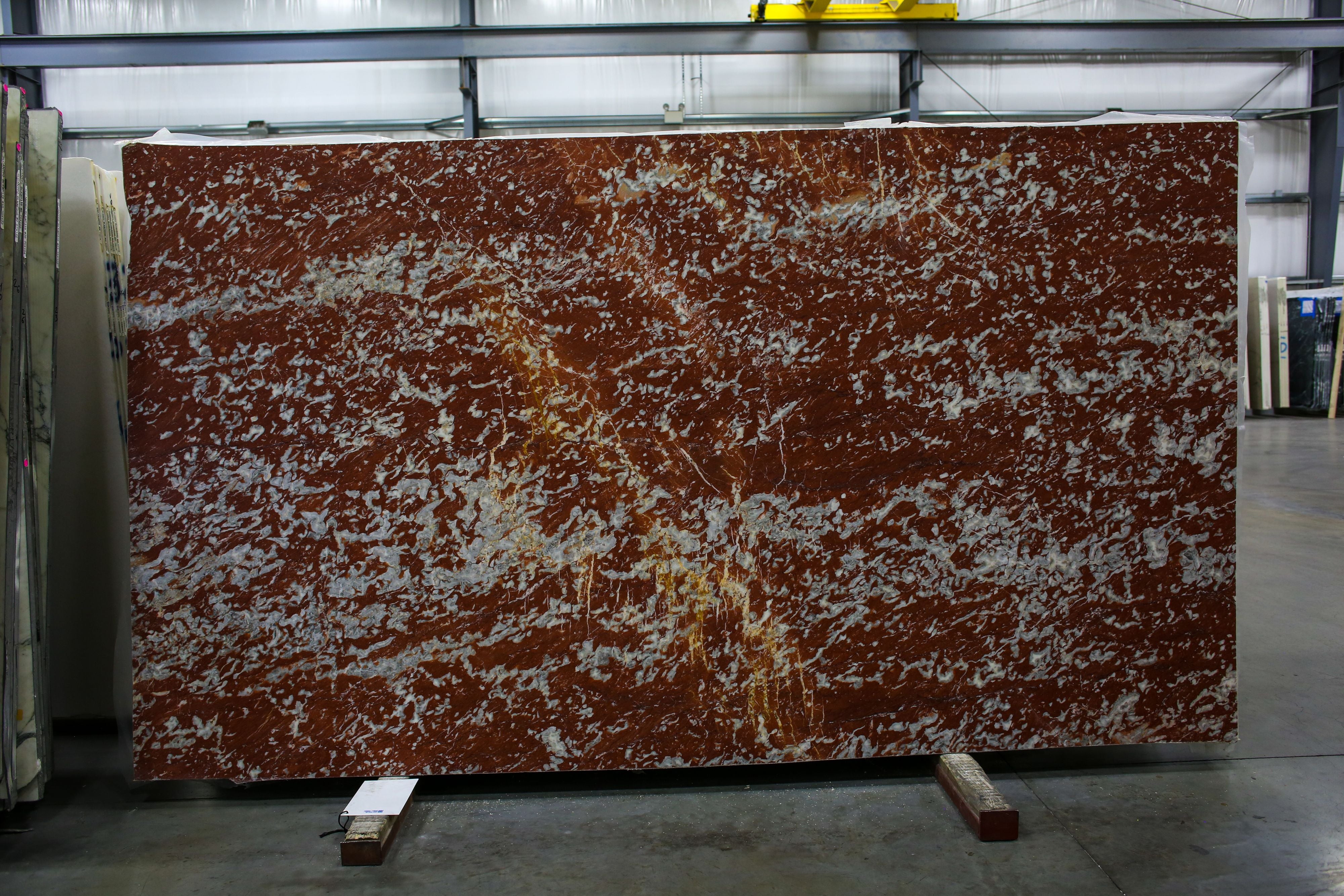  Rosso Francia Marble Slab 3/4  Honed Stone - 55190#09 -  71X112 