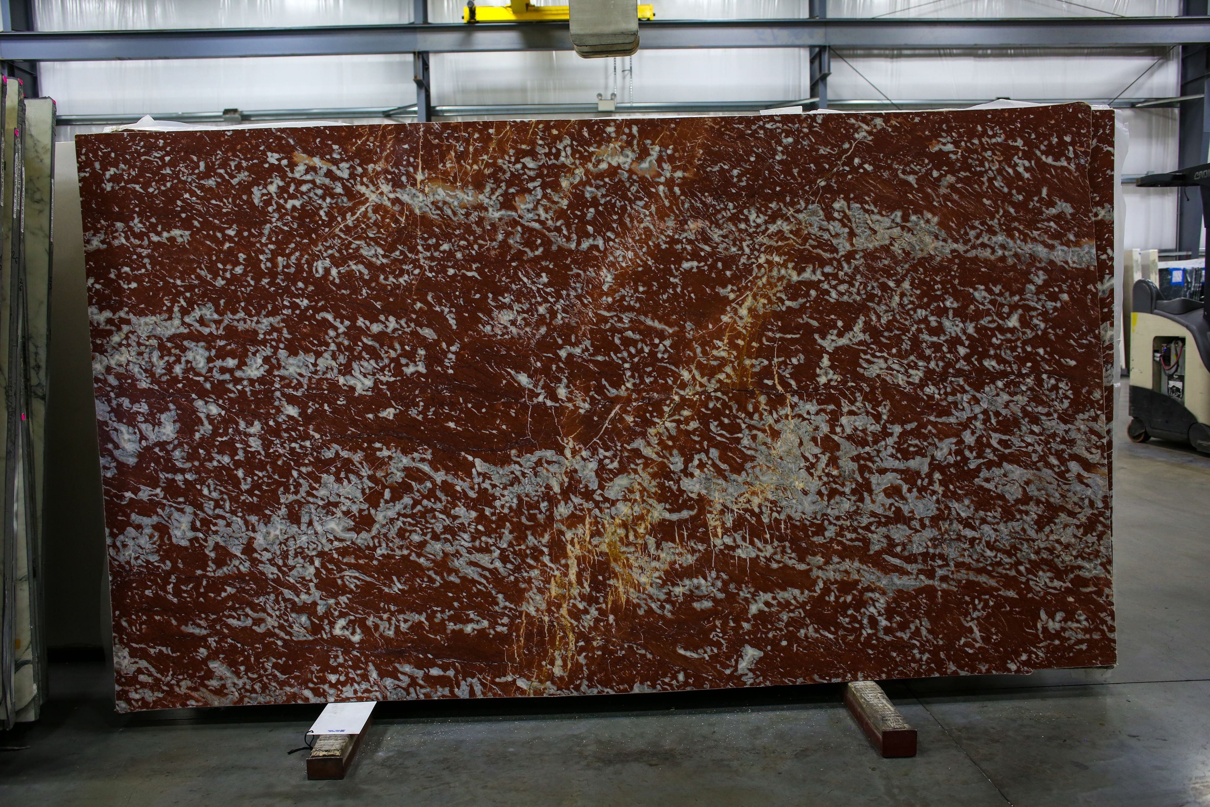  Rosso%20Francia%20Marble%20Slab%203/4%22%20%20Honed%20Stone - 55190#10 -  71x112 