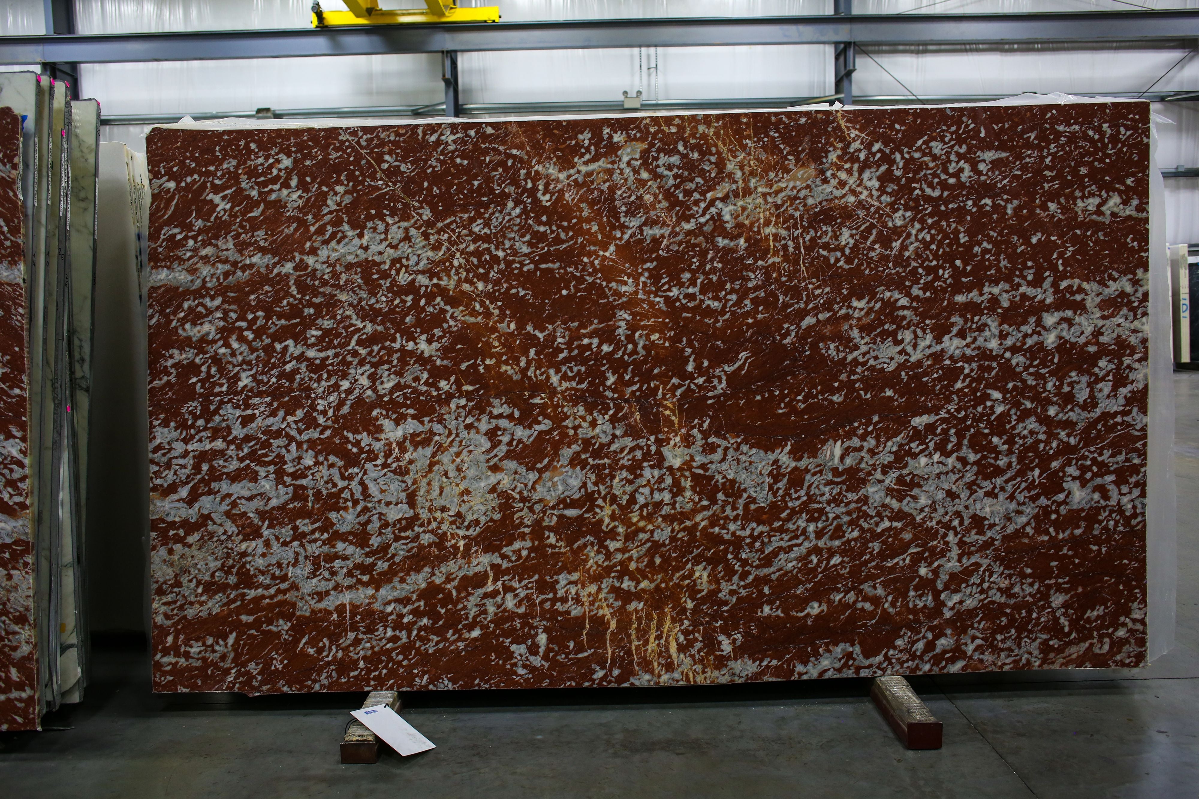  Rosso Francia Marble Slab 3/4  Honed Stone - 55190#11 -  71X112 