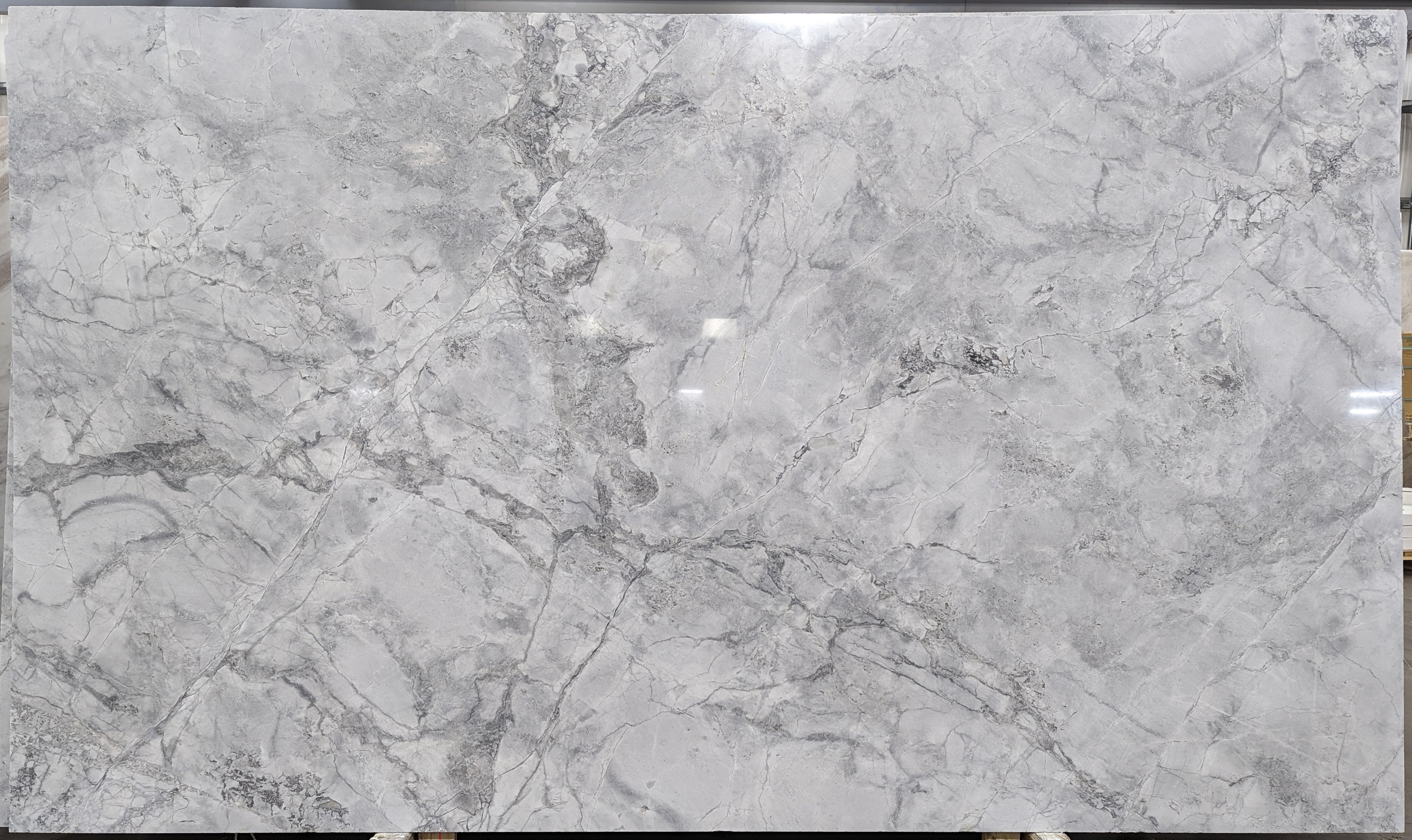  Super White Marble Slab 3/4 - BG15444#18 -  77X131 